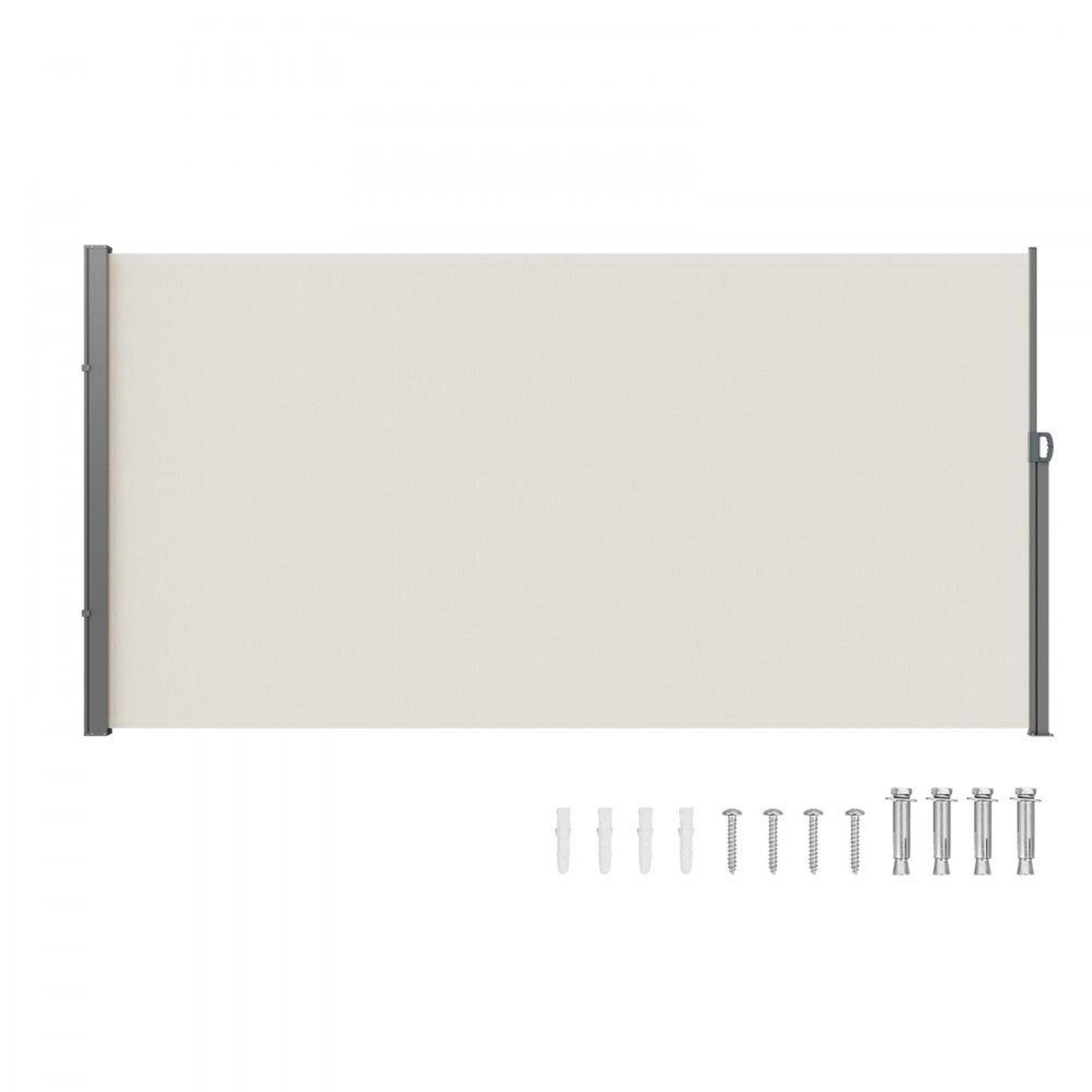 retractable side awning 71x138 outdoor privacy screen for patio