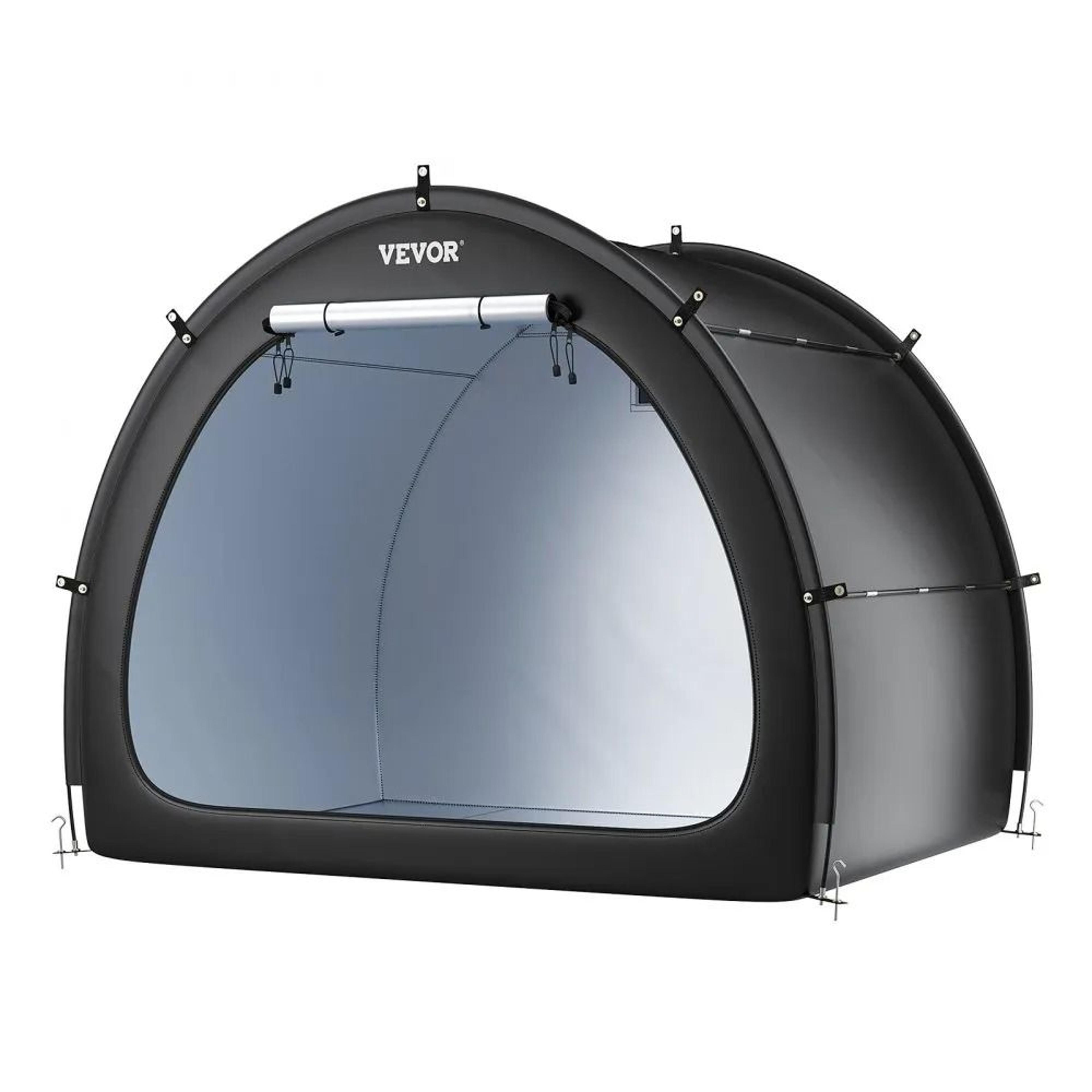 Outdoor Bike Storage Tent For 4 To 5 Bikes Waterproof Bicycle Shed With Ventilated Window 9