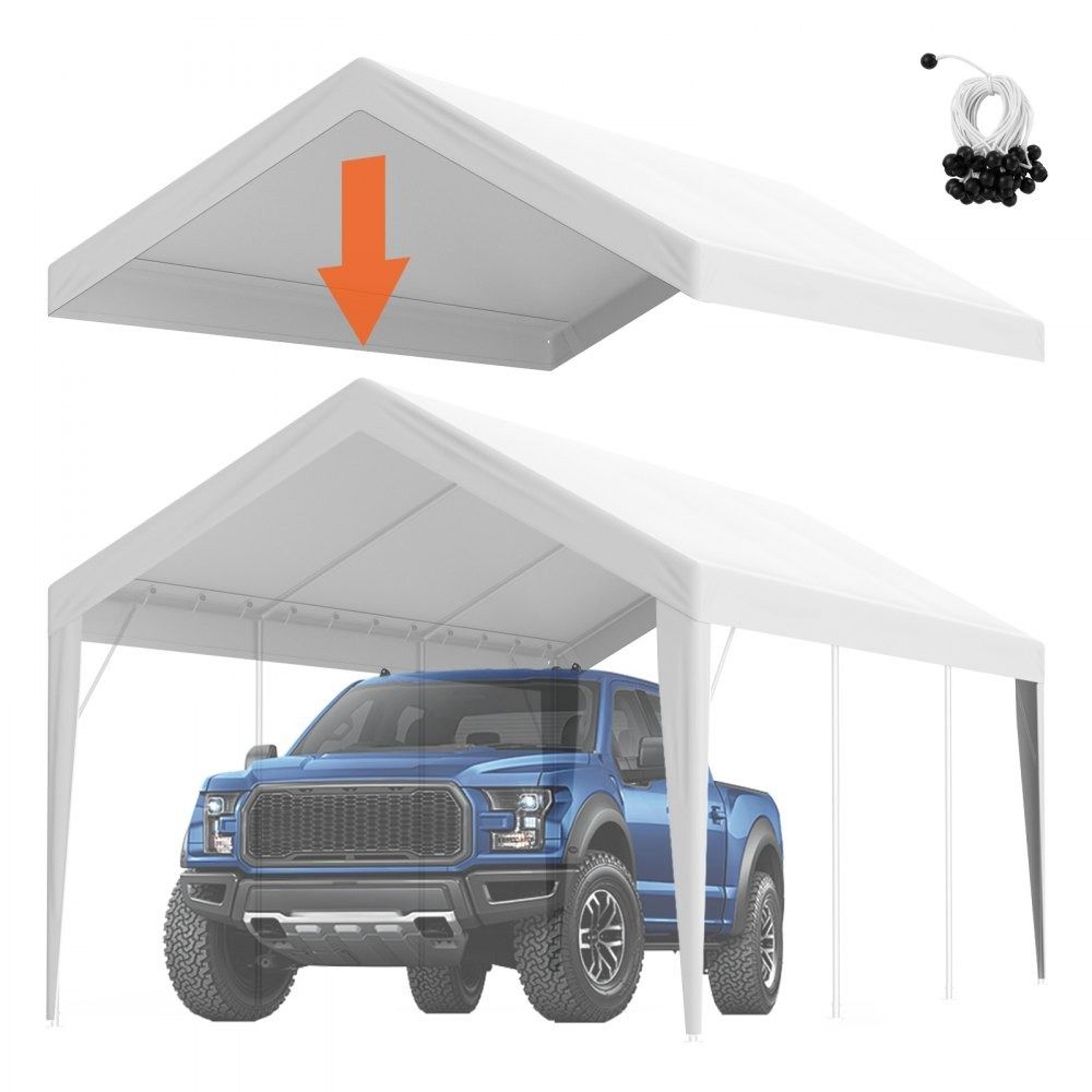 10x20 carport replacement canopy cover waterproof uv protected garage shelter top
