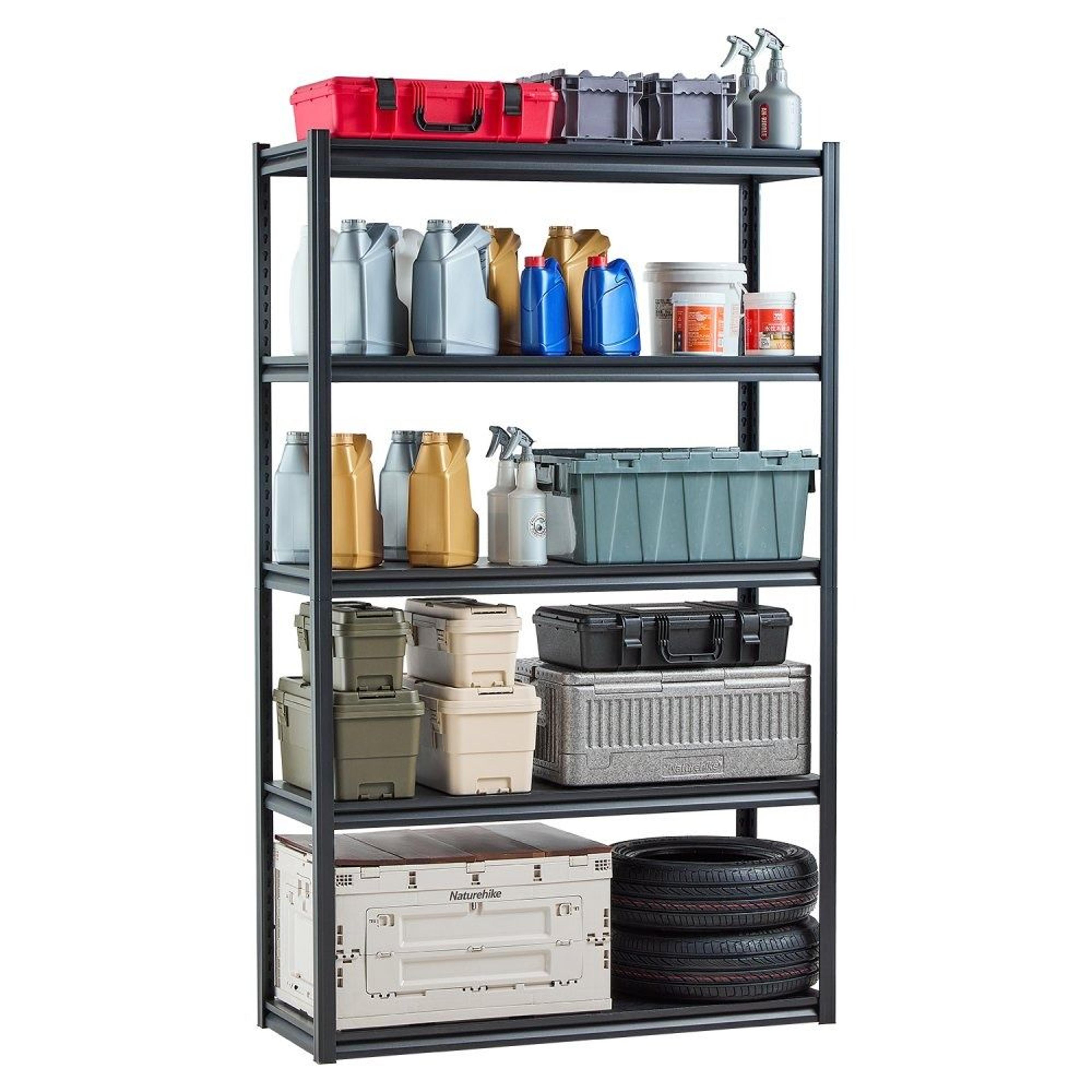 3000 lbs heavy duty garage storage shelves 5 tier adjustable metal rack