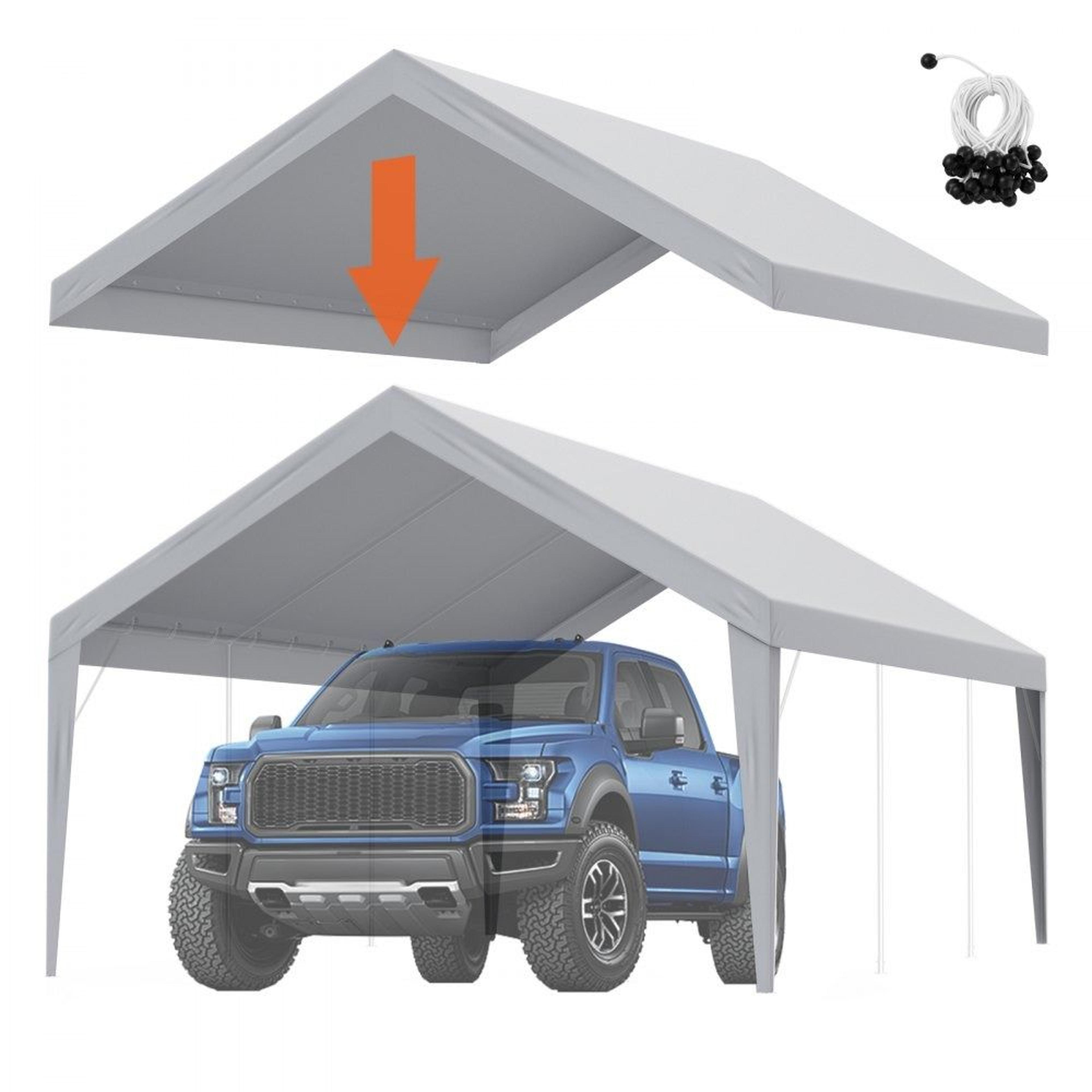 13x20 carport replacement canopy cover heavy duty waterproof uv protected garage tarp