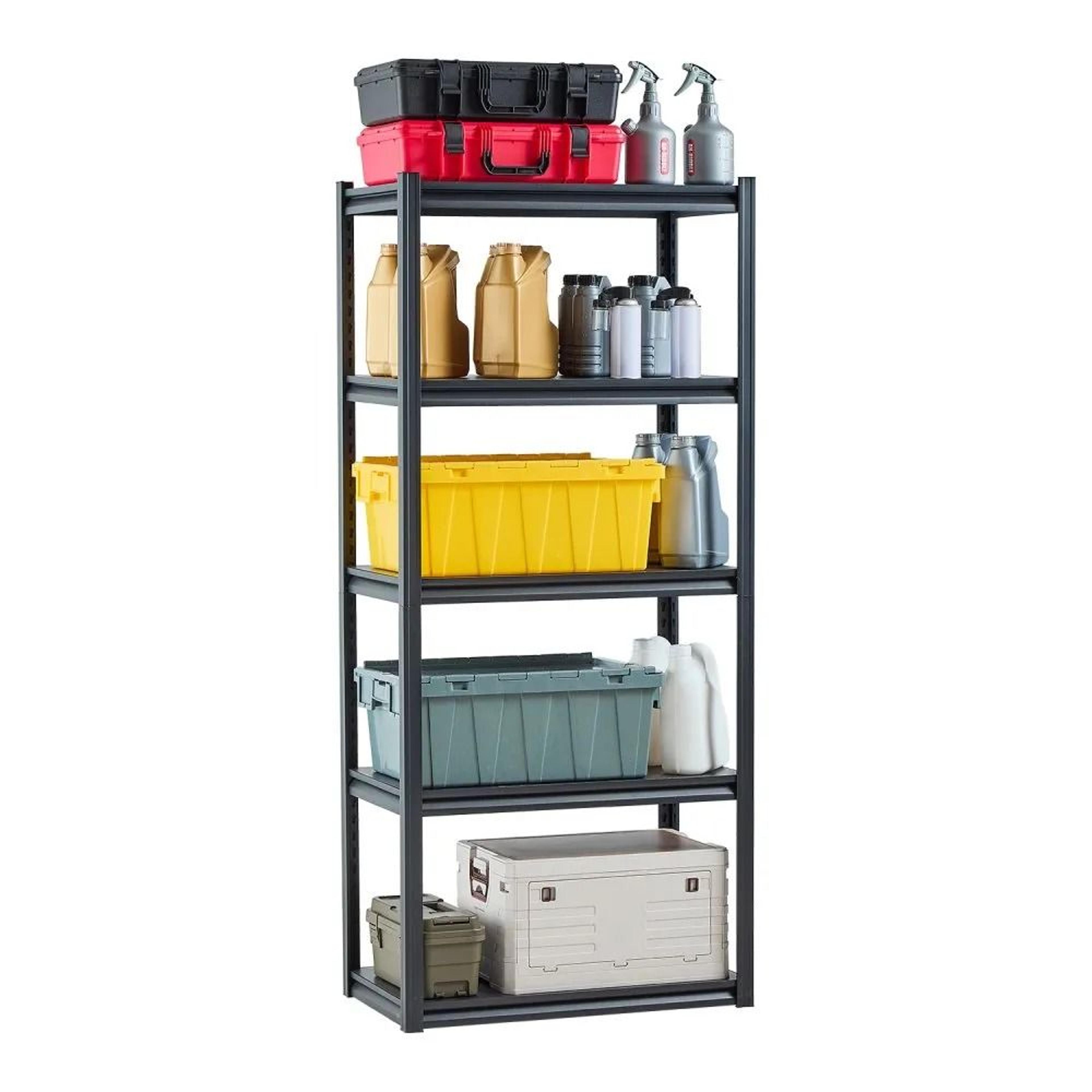 2000 lb heavy duty garage shelving 5 tier adjustable metal storage rack