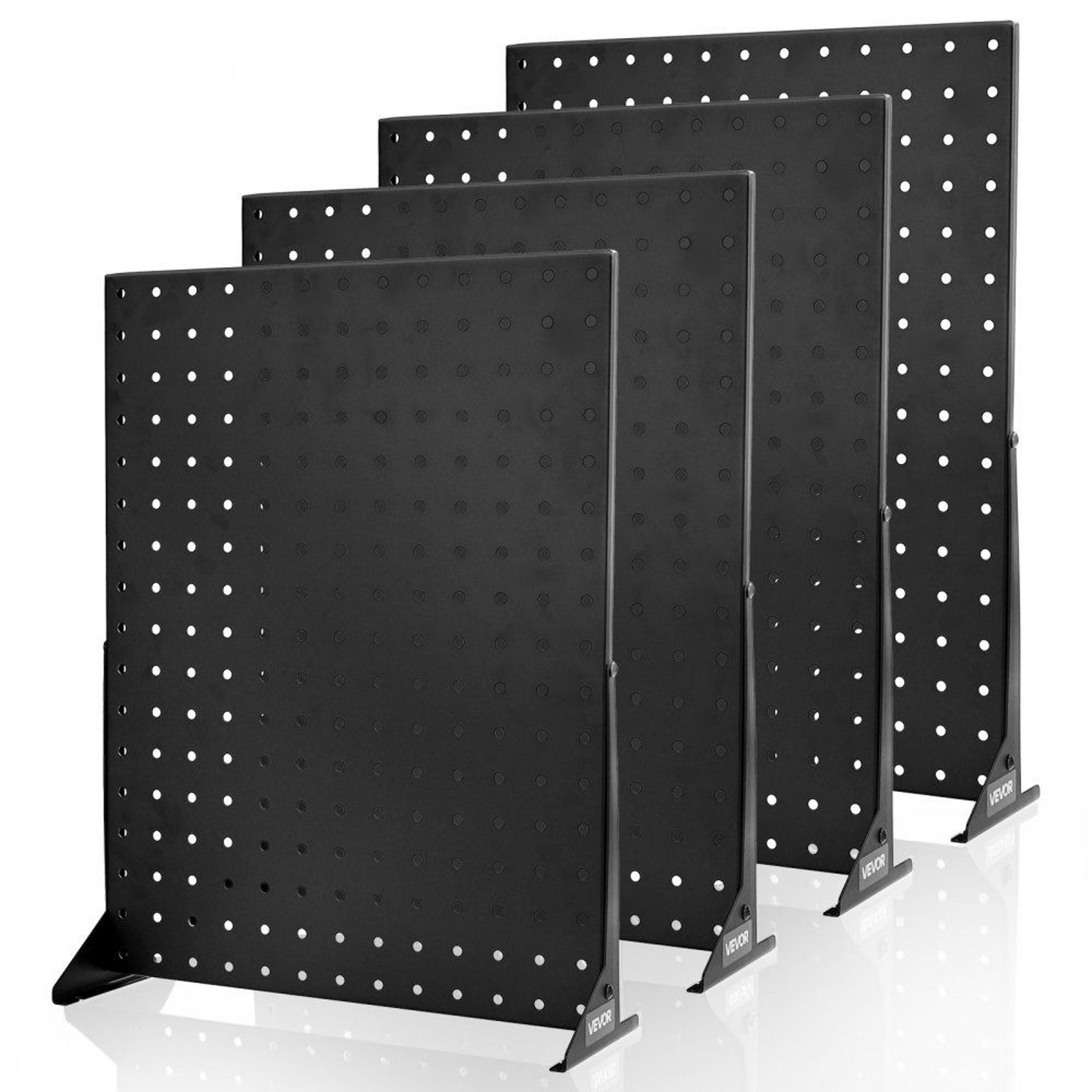 4 pack pegboard display stand tabletop metal organizer for retail and tools