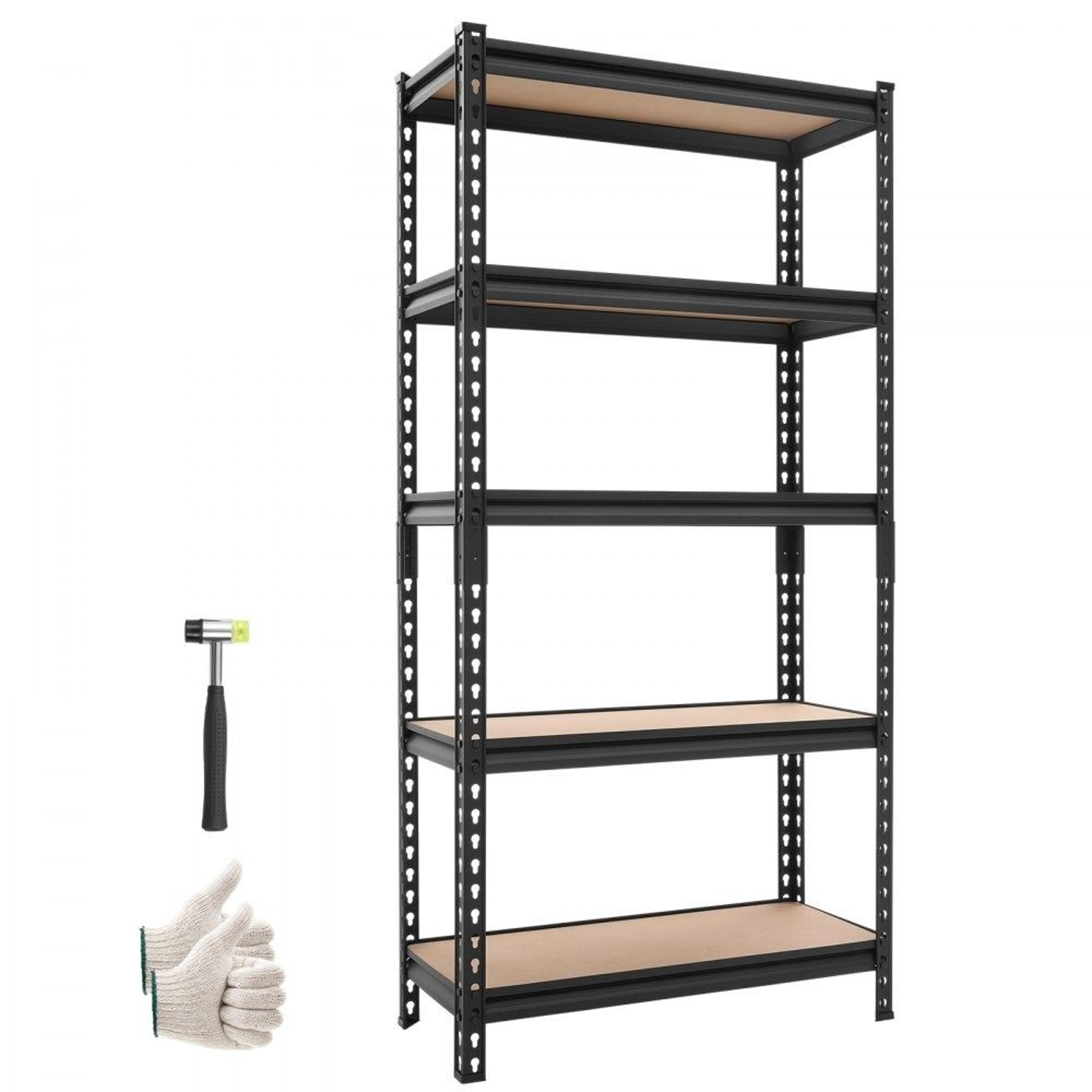 heavy duty garage shelving 5 tier adjustable storage rack 2000 lbs capacity