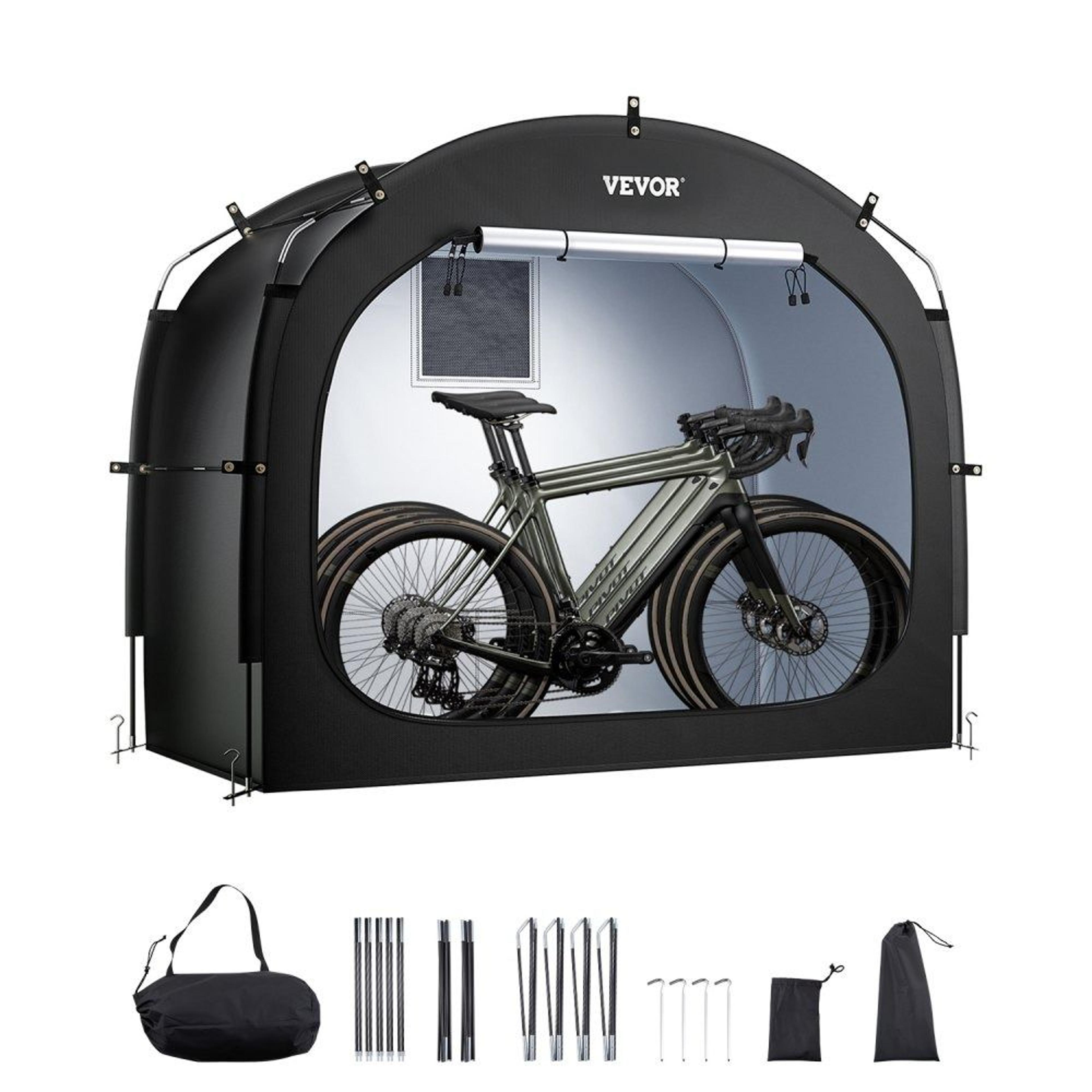 outdoor bike storage tent for 3 to 4 bikes waterproof bicycle shed