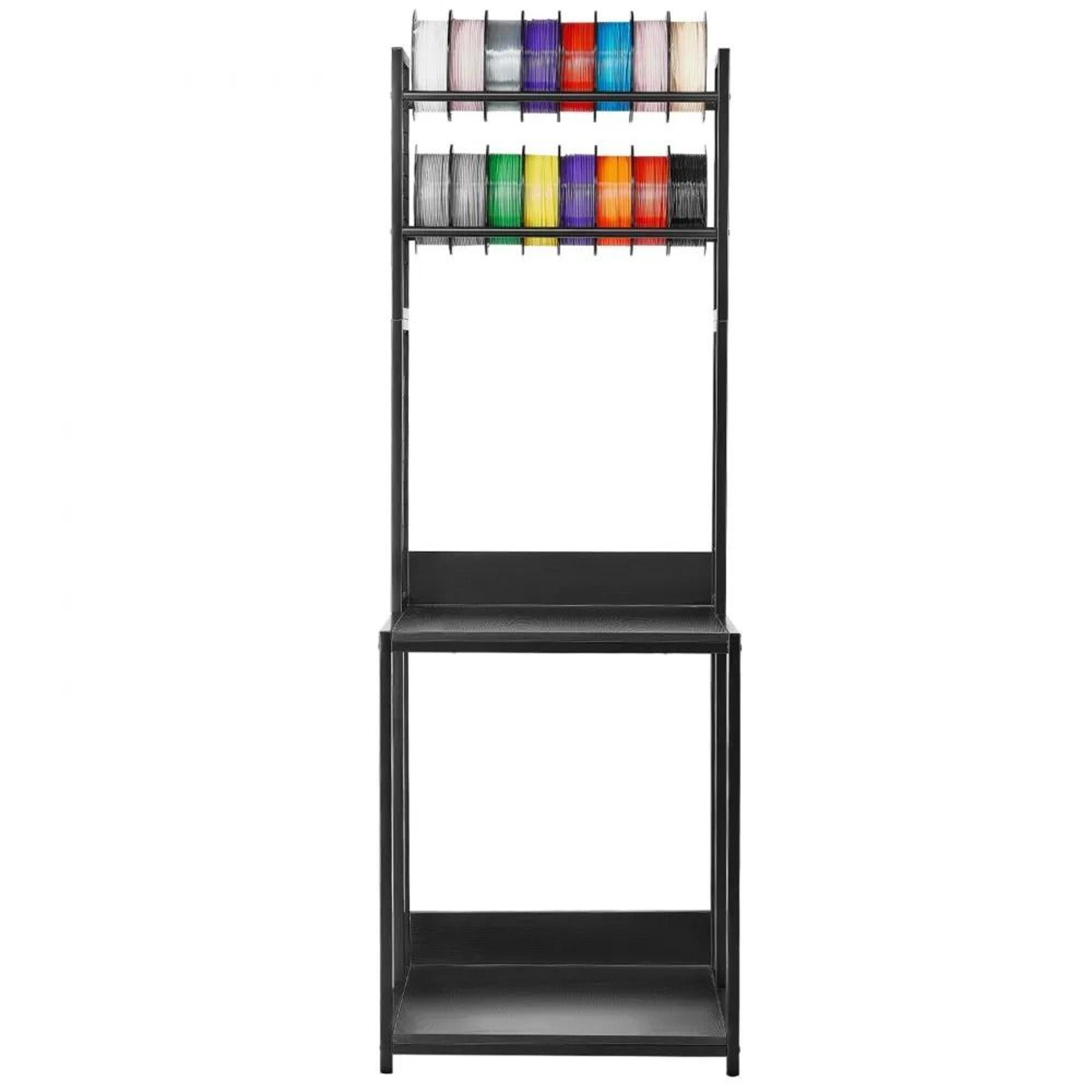 3d printer filament storage rack 4 tier stand with spool holder cart
