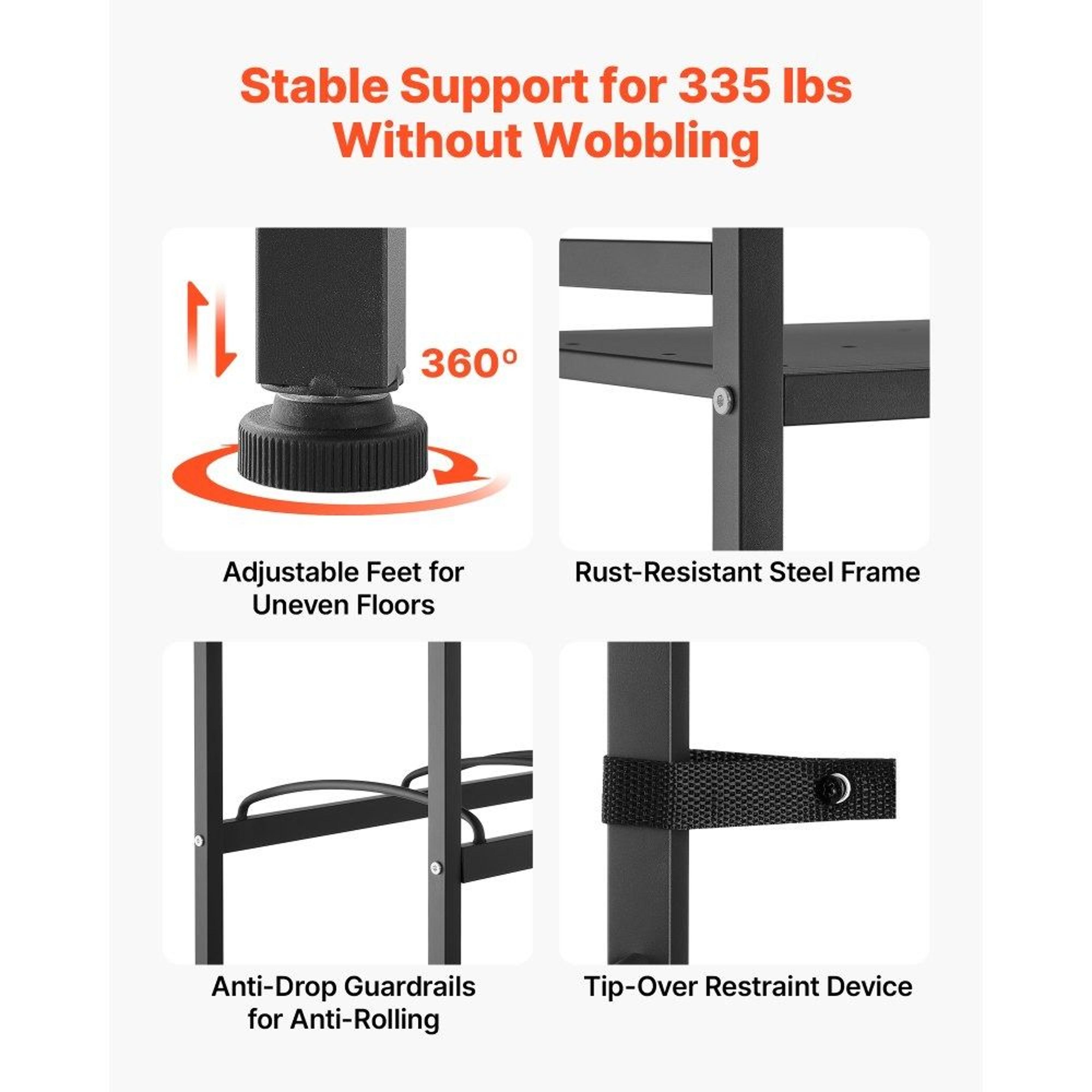 Water Jug Holder 8 Bottle Rack With Storage Shelf Heavy Duty Stand 3