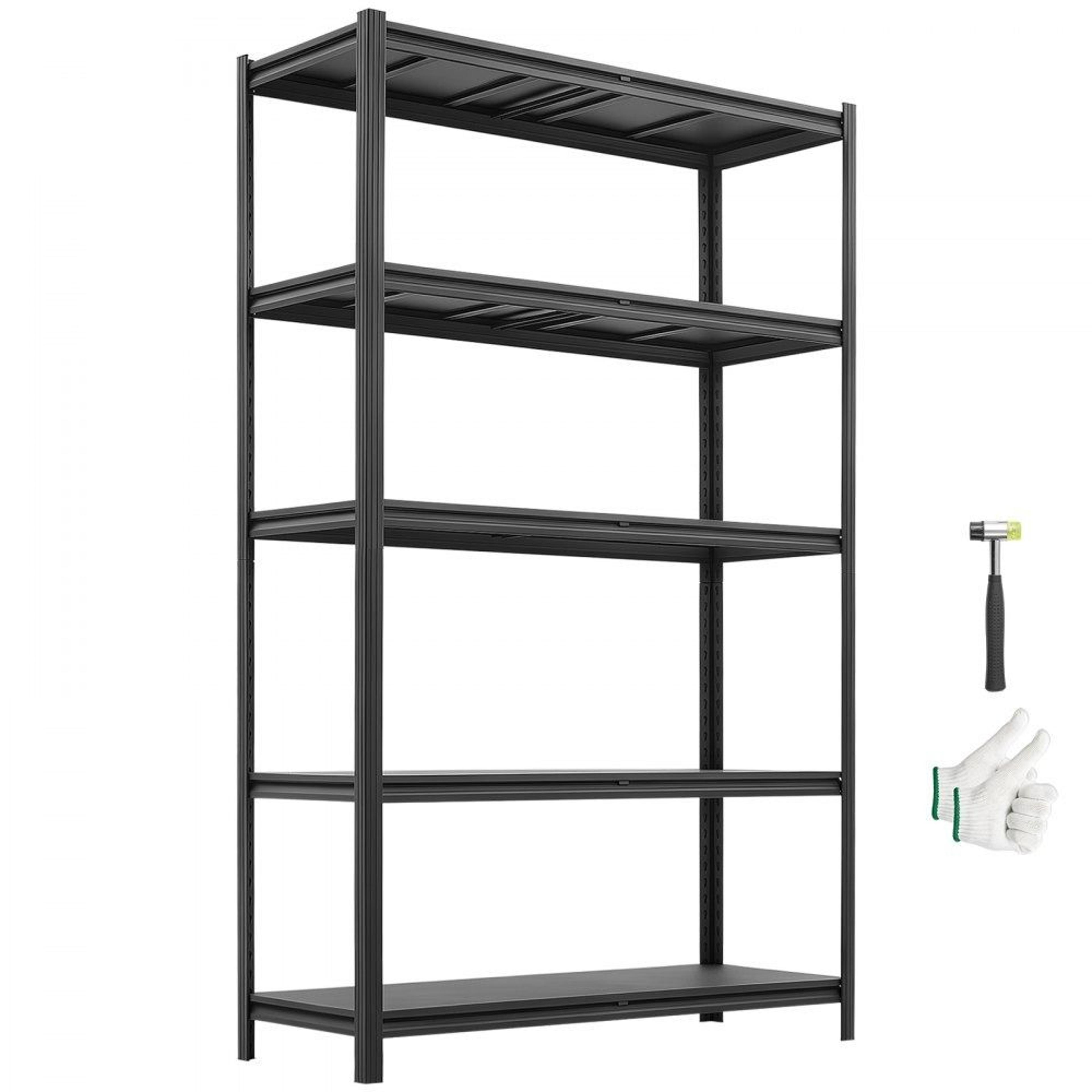 heavy duty garage storage shelves 5 tier 3000 lbs adjustable metal rack