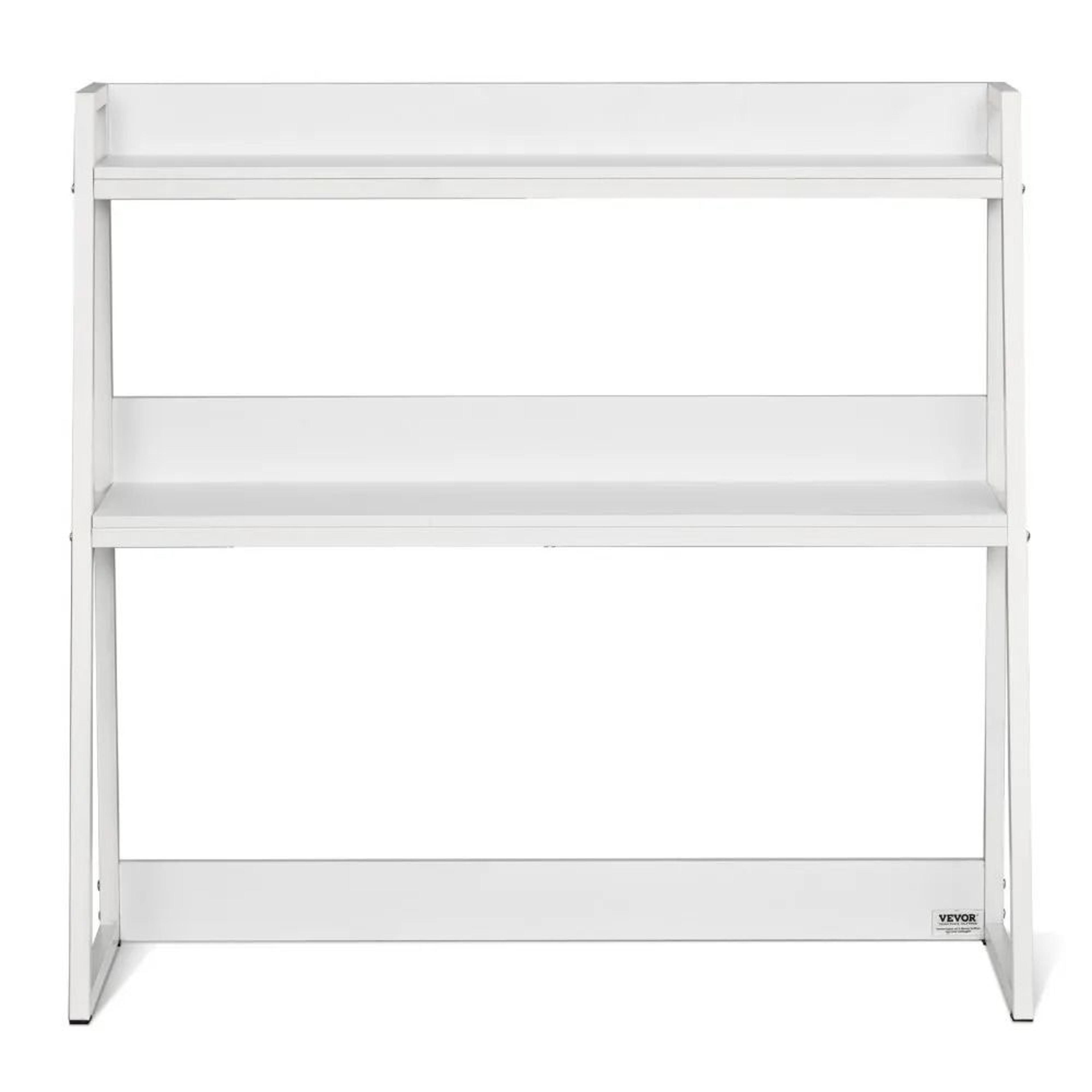 Desktop Bookshelf 2 Tier Desk Organizer Storage Shelf Hutch For Office Home Dorm 8