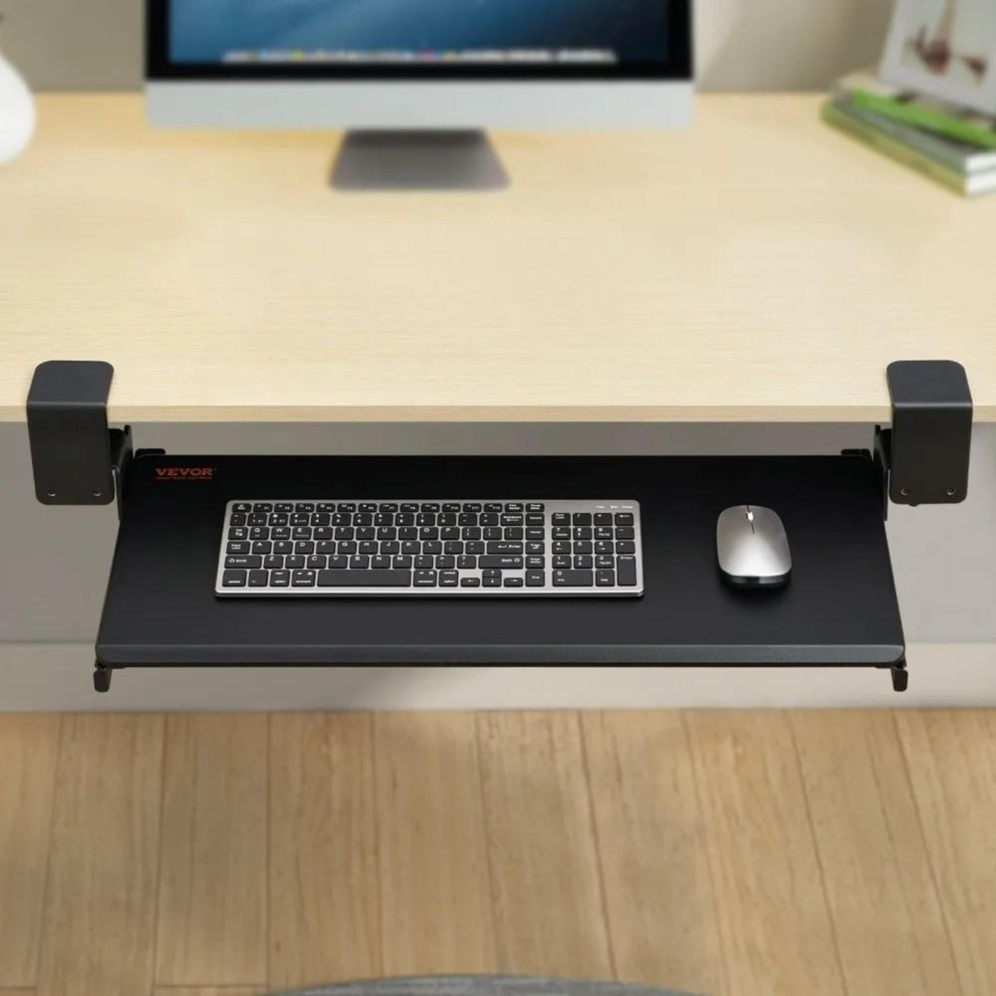 Clamp On Keyboard Tray Under Desk With Smooth Slide Out Design 6