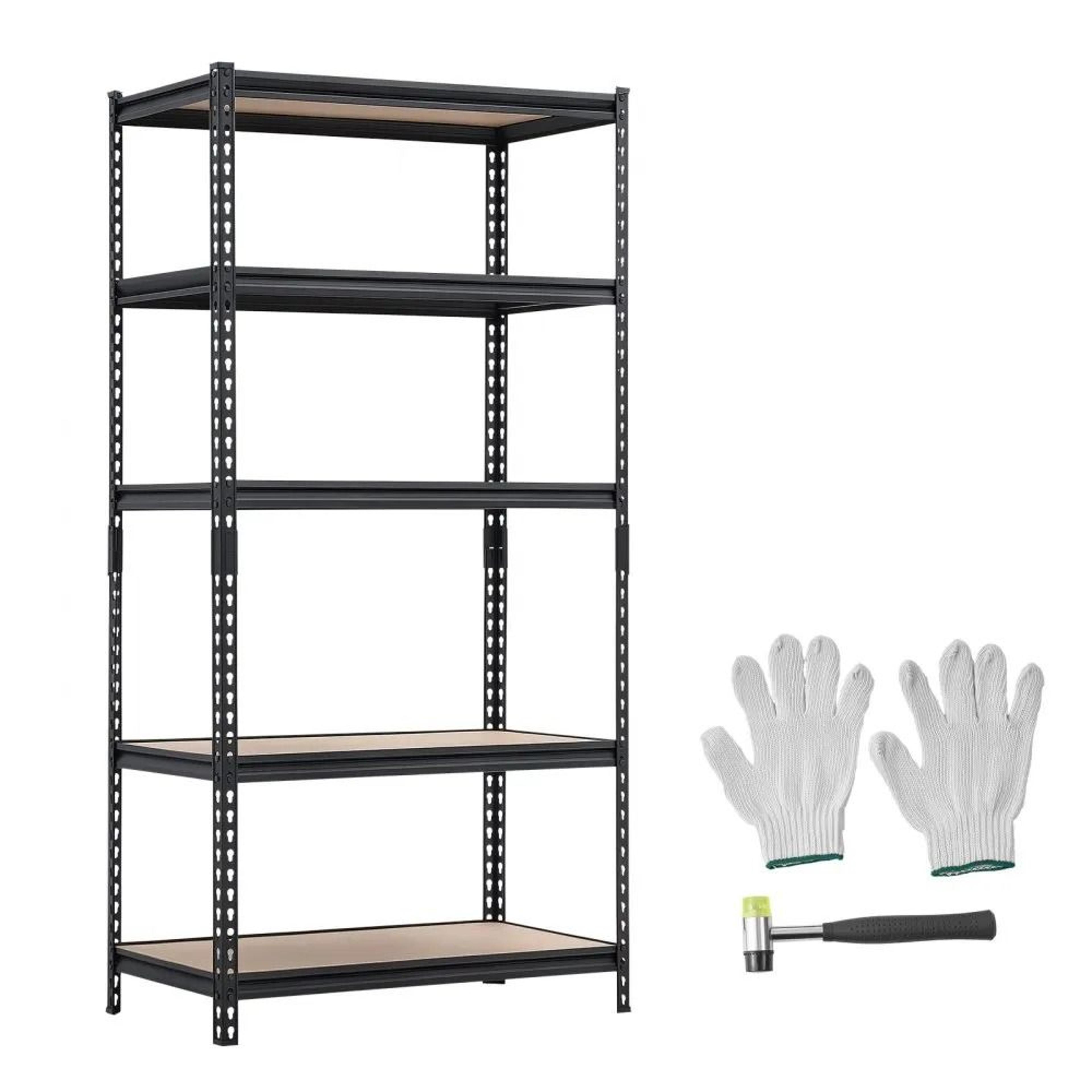 5 tier heavy duty garage storage shelving unit 2000 lbs capacity