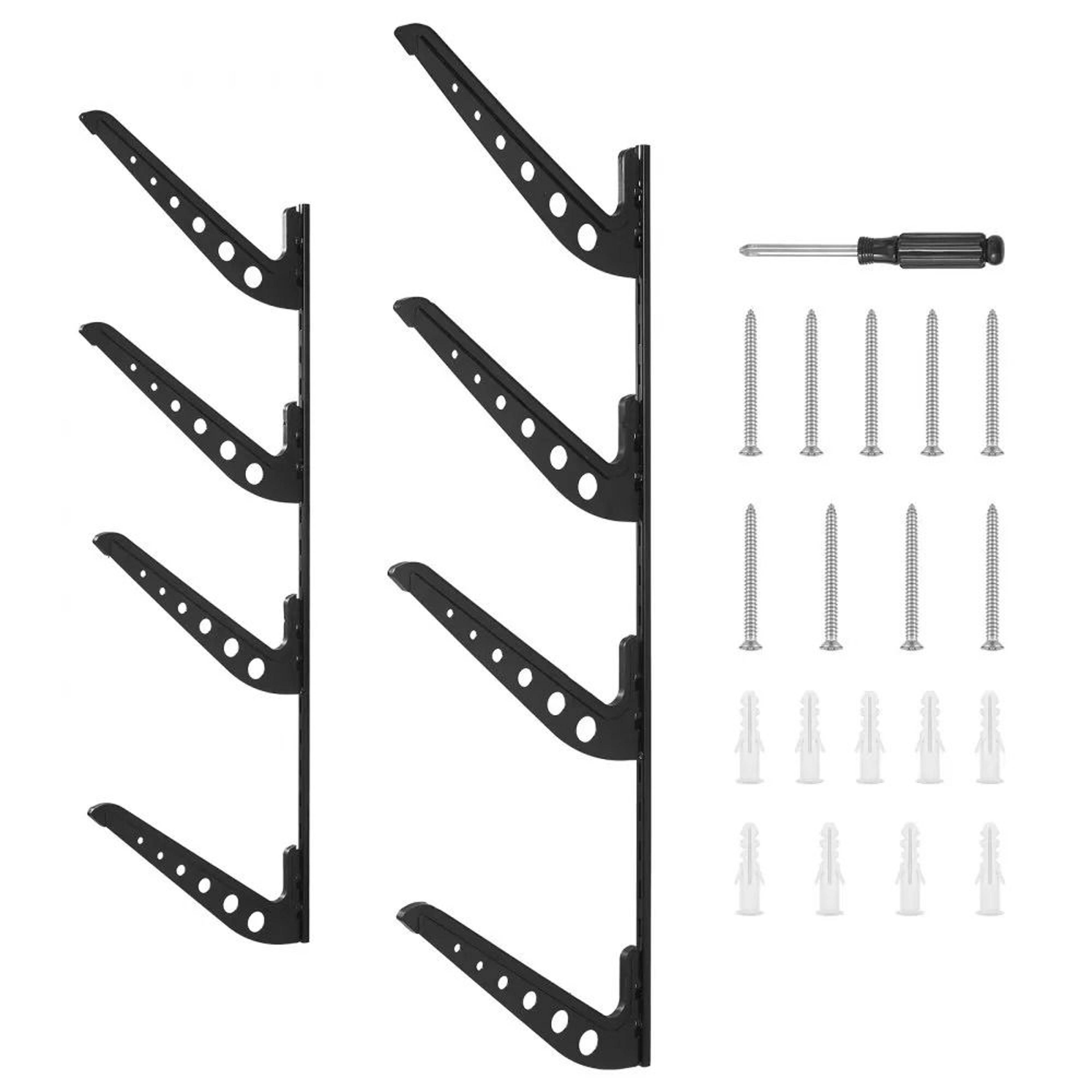 4 tier surfboard wall mount rack adjustable board storage holder