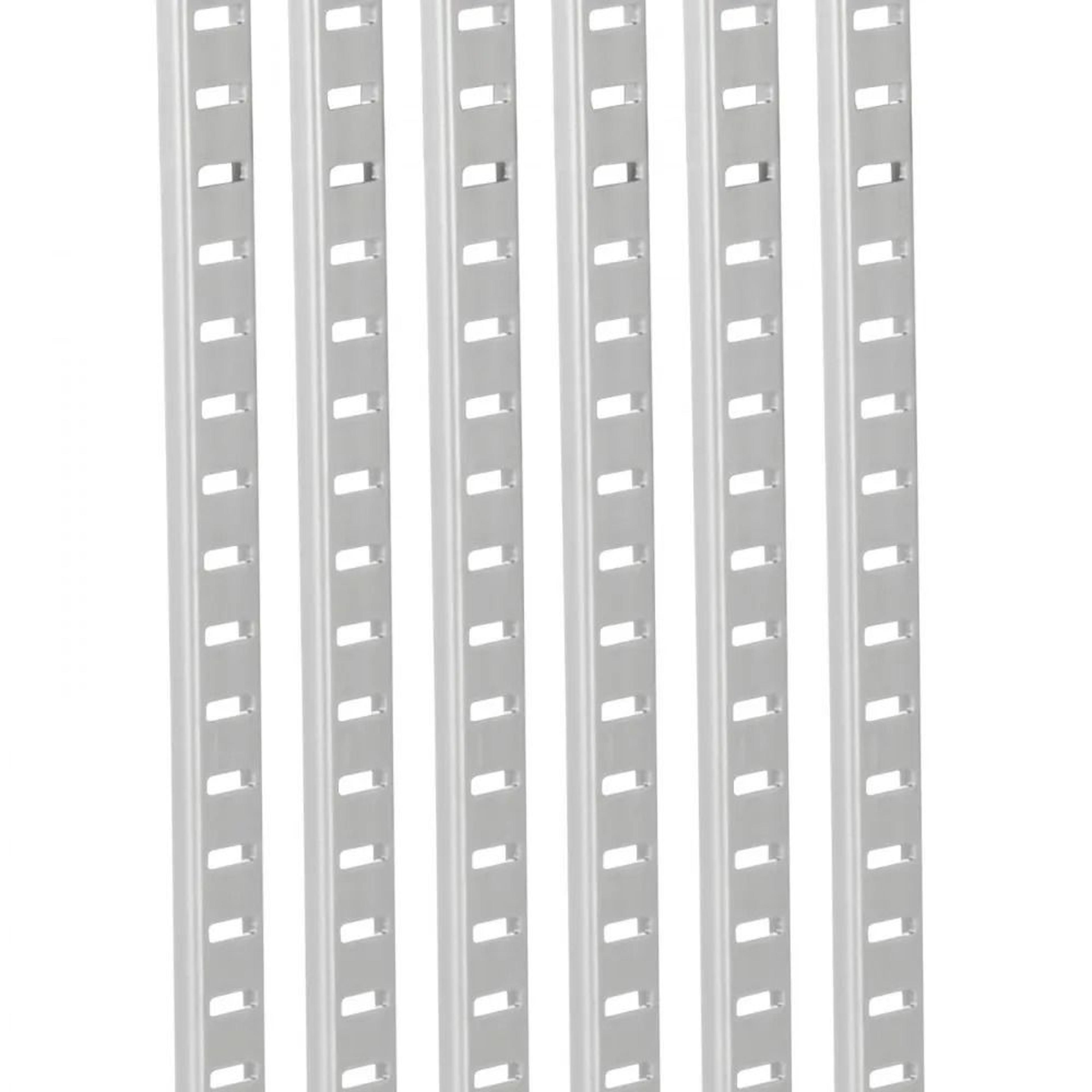 36.3 inch shelf pilaster 8 pack adjustable shelf track system steel standards