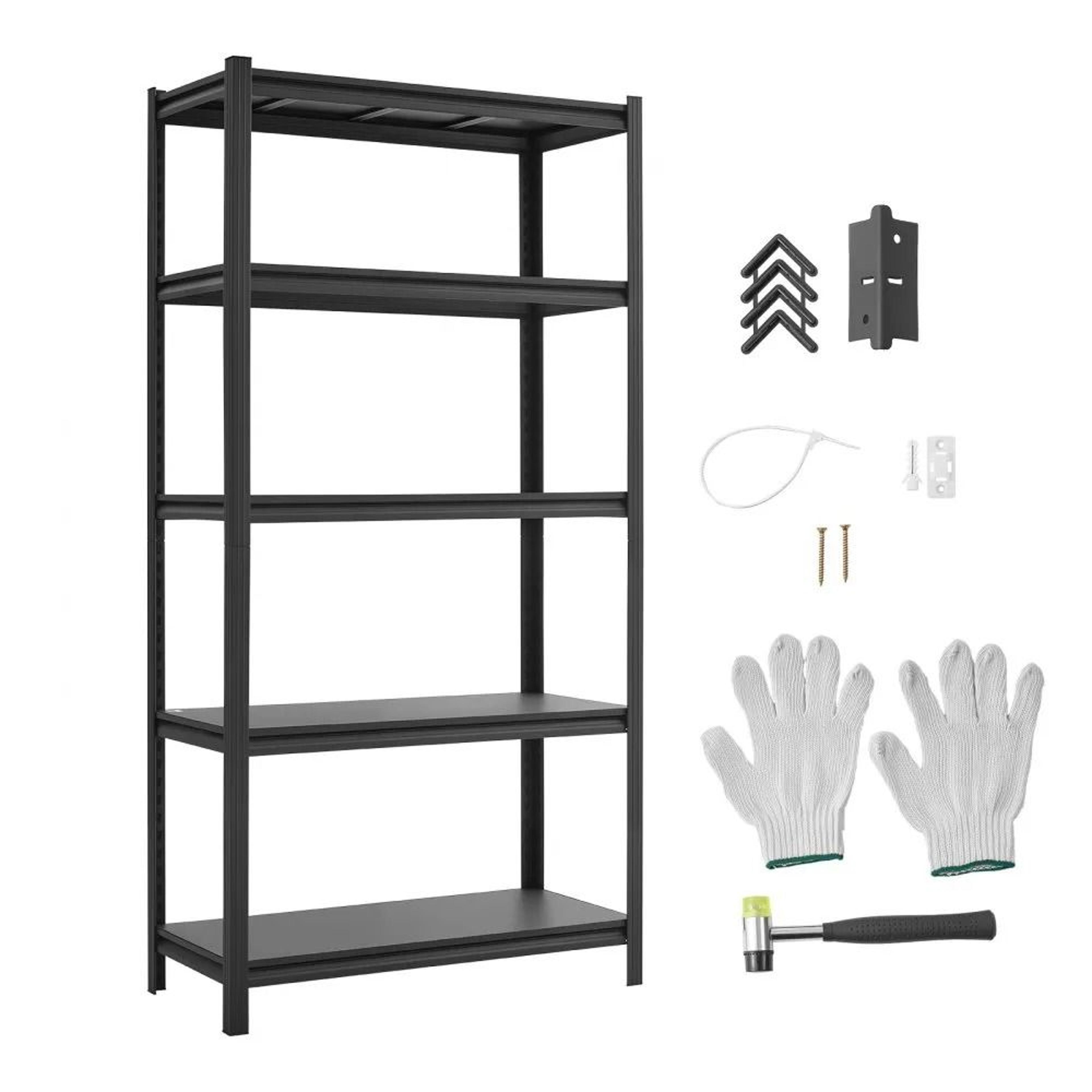 heavy duty garage shelving unit 5 tier adjustable 3000 lbs storage rack