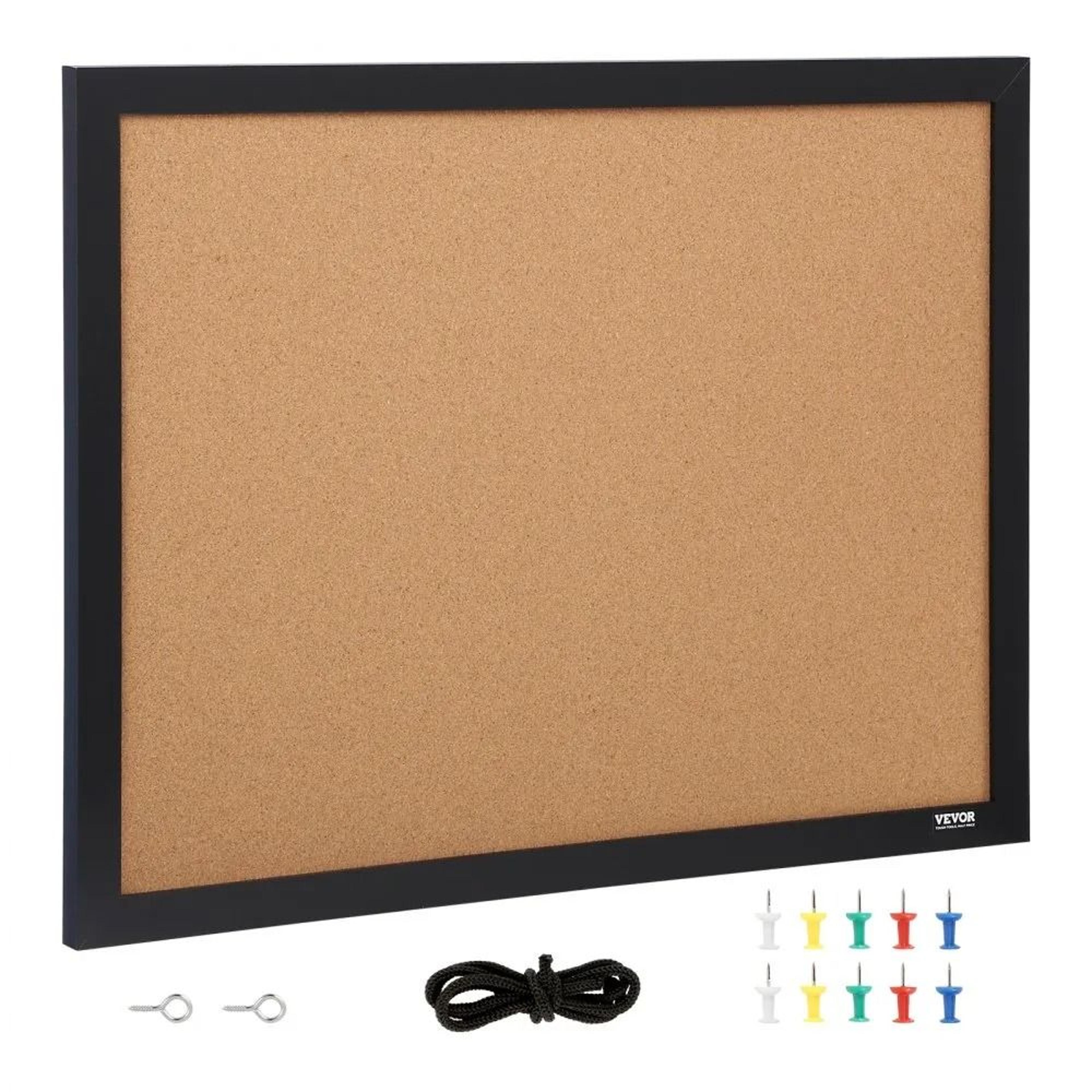 Cork Board 24 X 18 Inch Double Sided Bulletin Board With MDF Frame 6