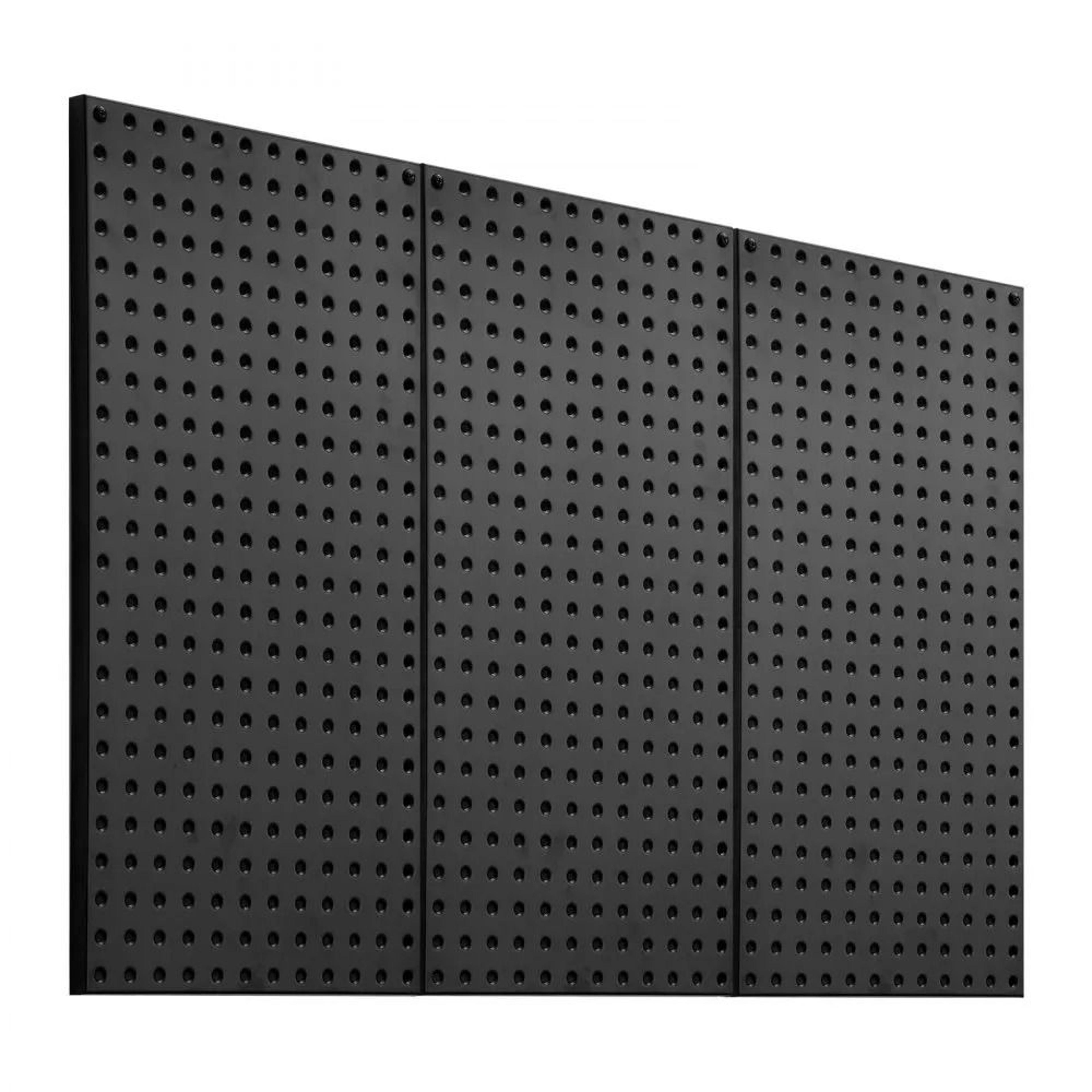 heavy duty metal pegboard panels 3 pack 24 x 12 wall tool organizer