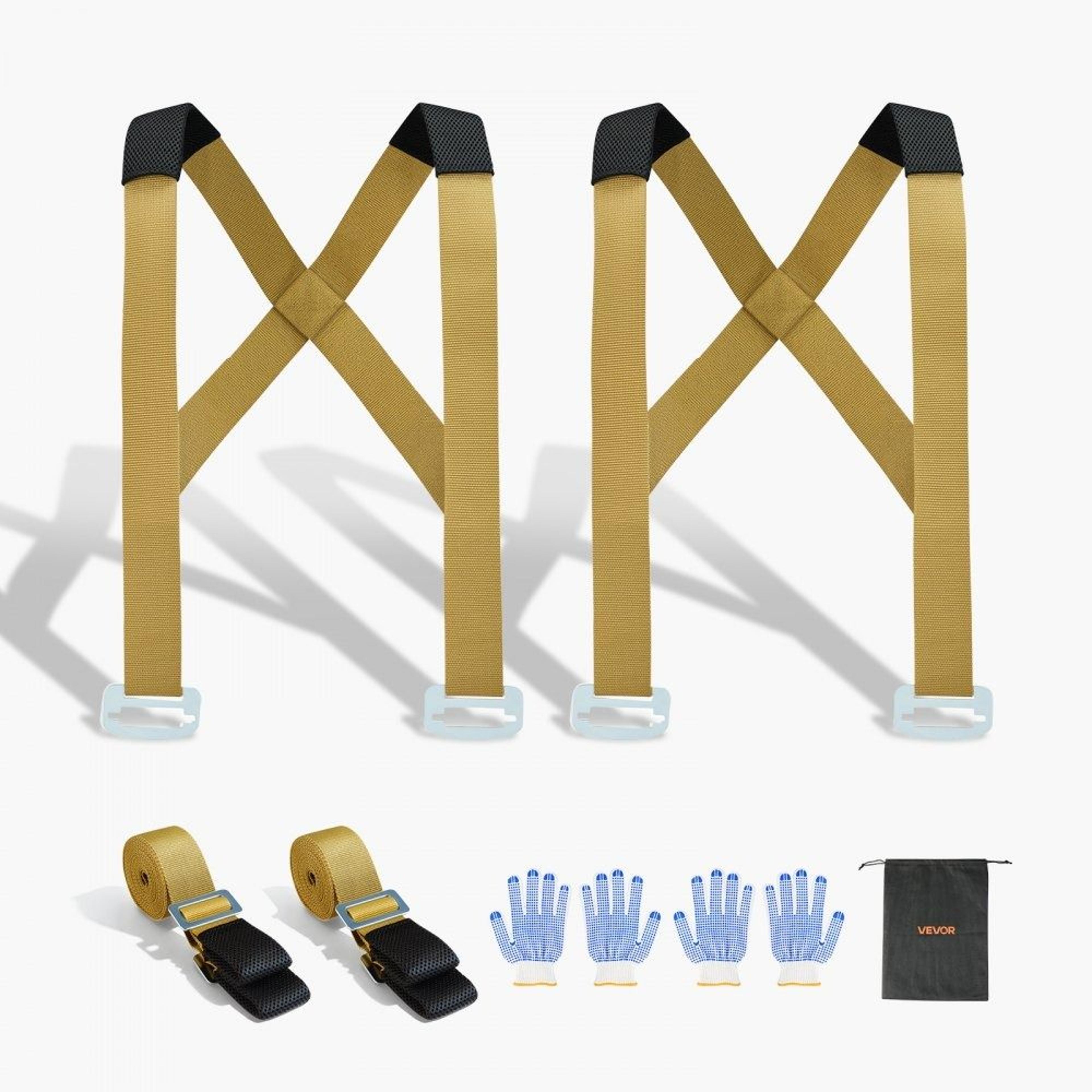 heavy duty moving straps 1000 lbs 2 person furniture lifting system