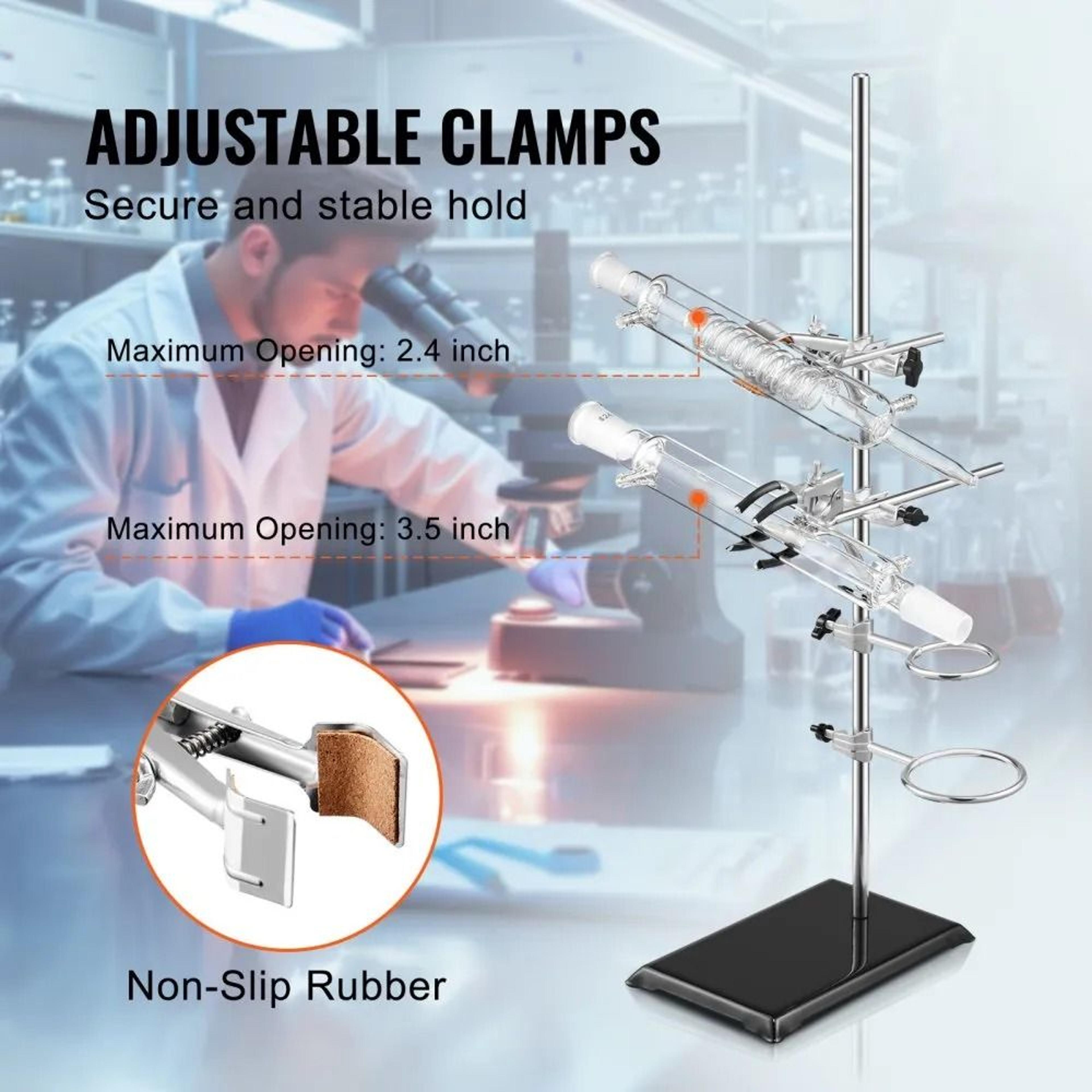 Lab Stand Support With Clamp Set For Laboratory Experiments 4