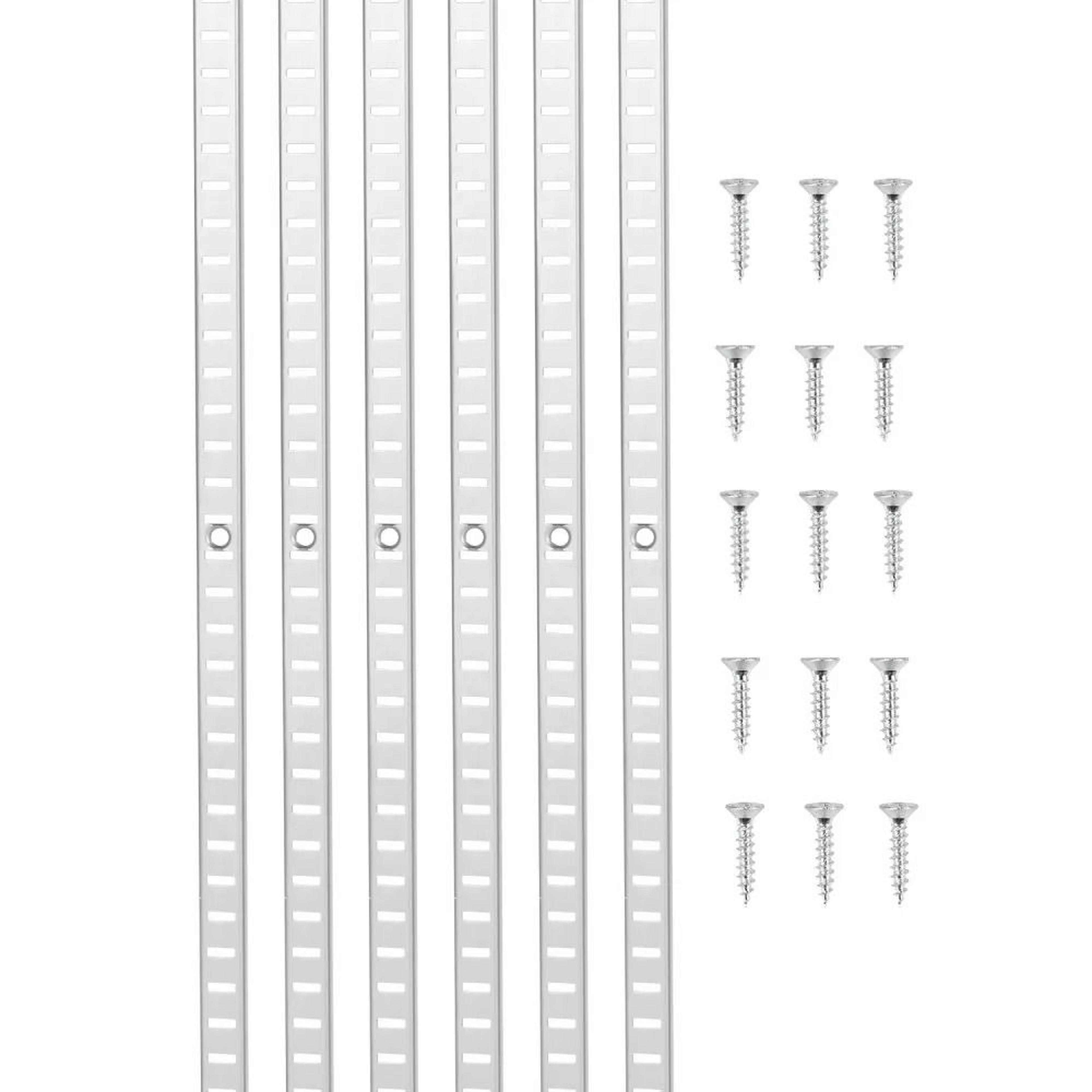 shelf pilaster 36.3 inch 6 pack adjustable shelf brackets for custom storage