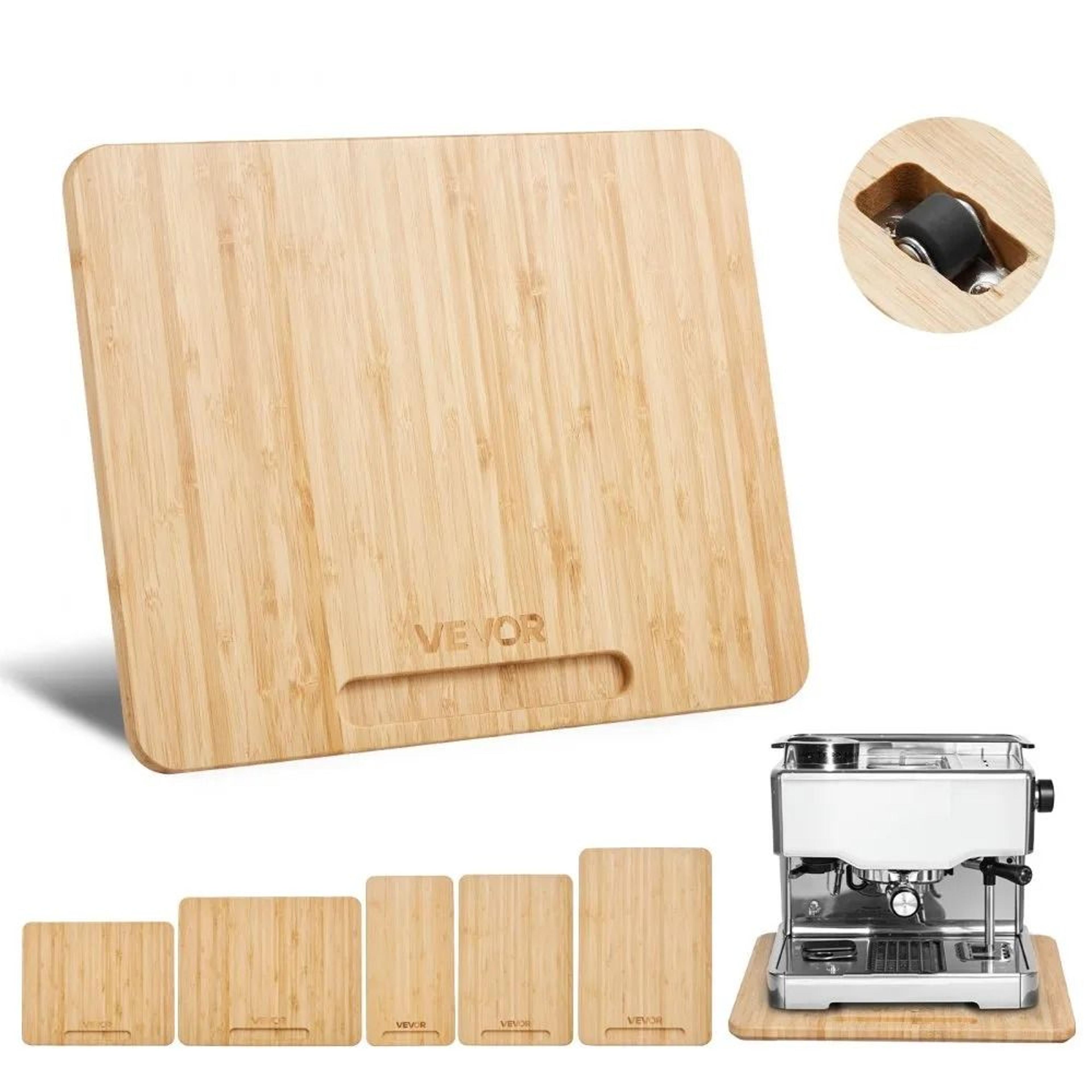appliance slider 10.5 x 13 inch rolling tray with silent wheels for kitchen countertop