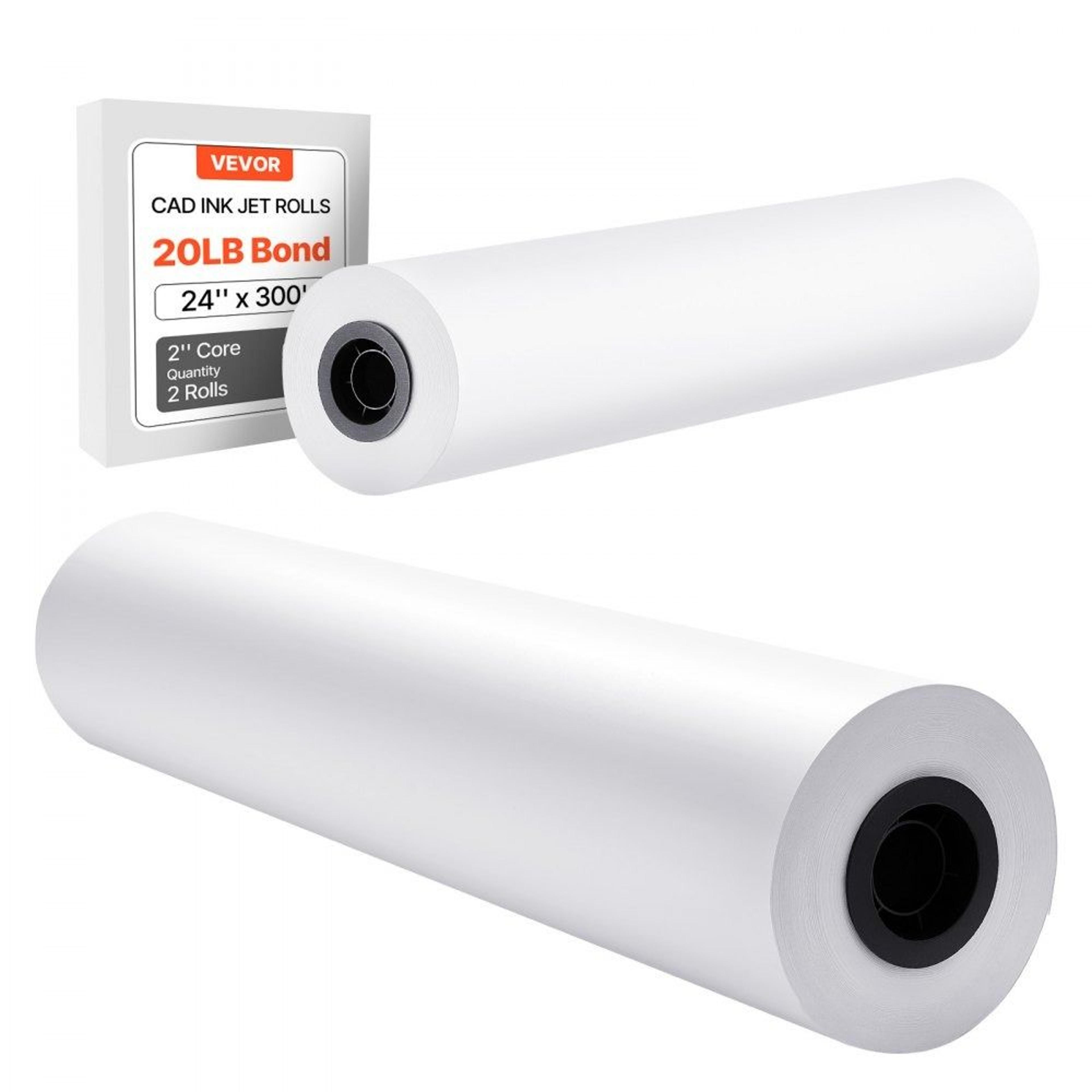 24 inch plotter paper roll 300ft cad bond paper for engineering drawings
