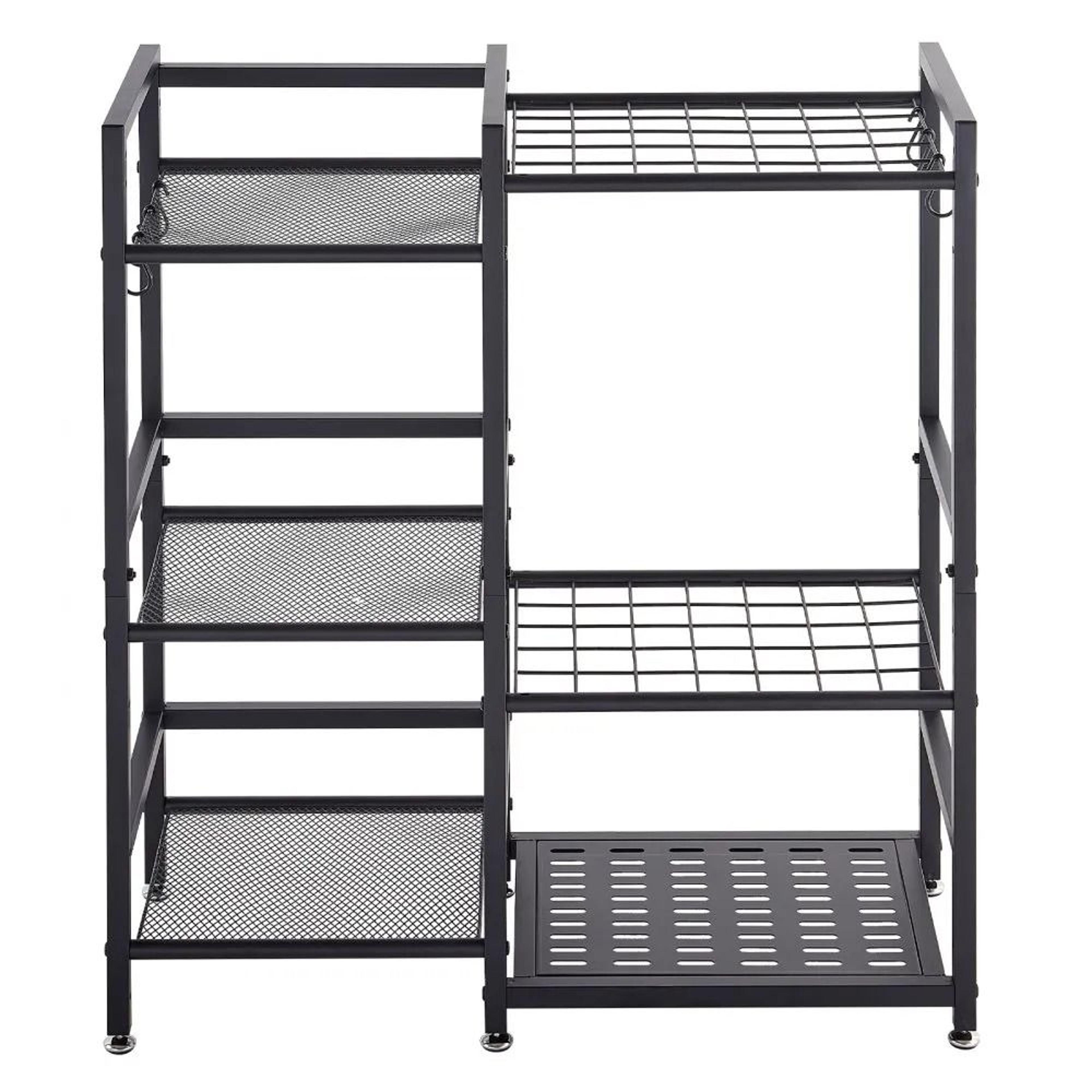 Garden Tool Organizer 3 Tier Heavy Duty Garage Storage Rack With Hooks 7