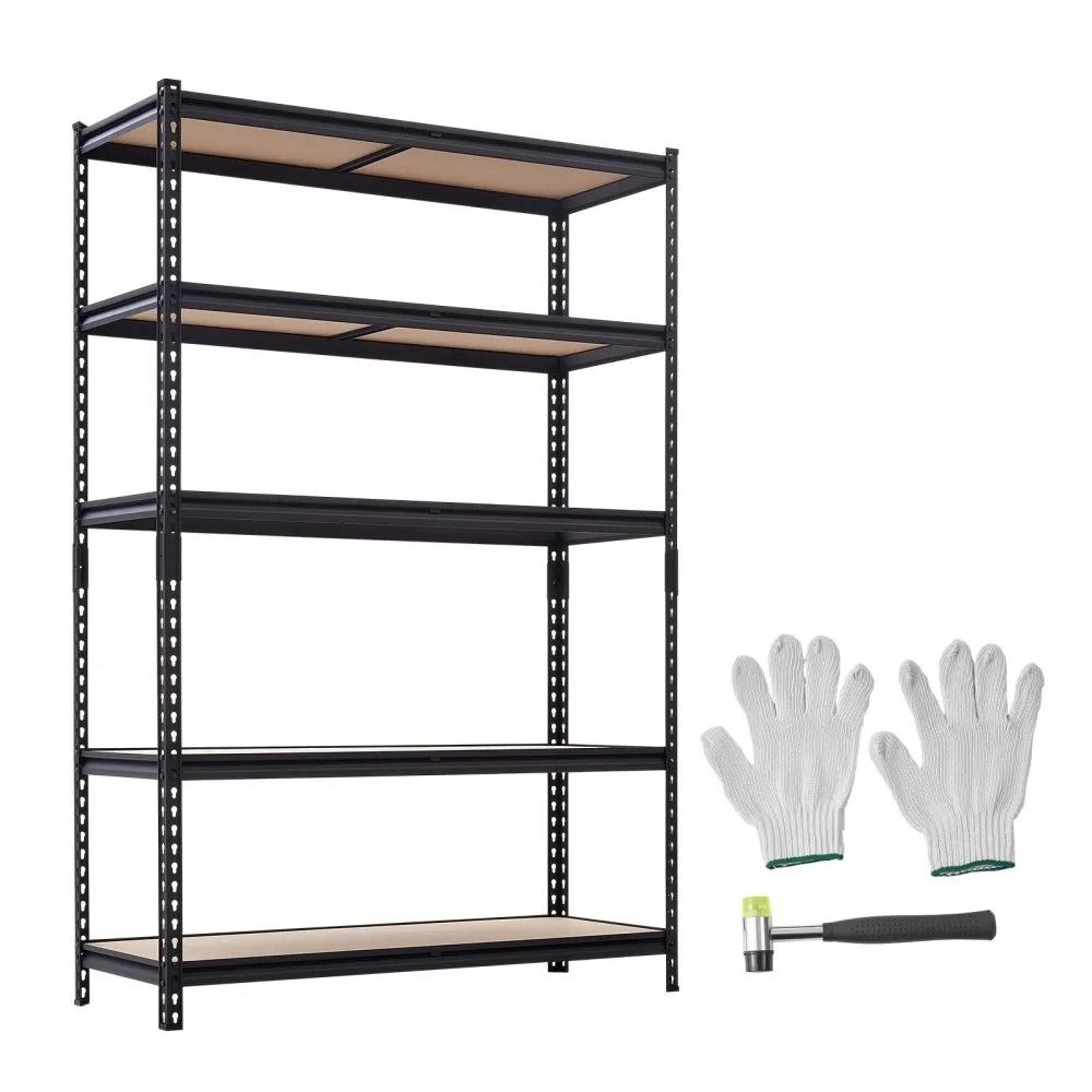 heavy duty garage storage shelving unit 5 tier 2000 lbs adjustable metal rack
