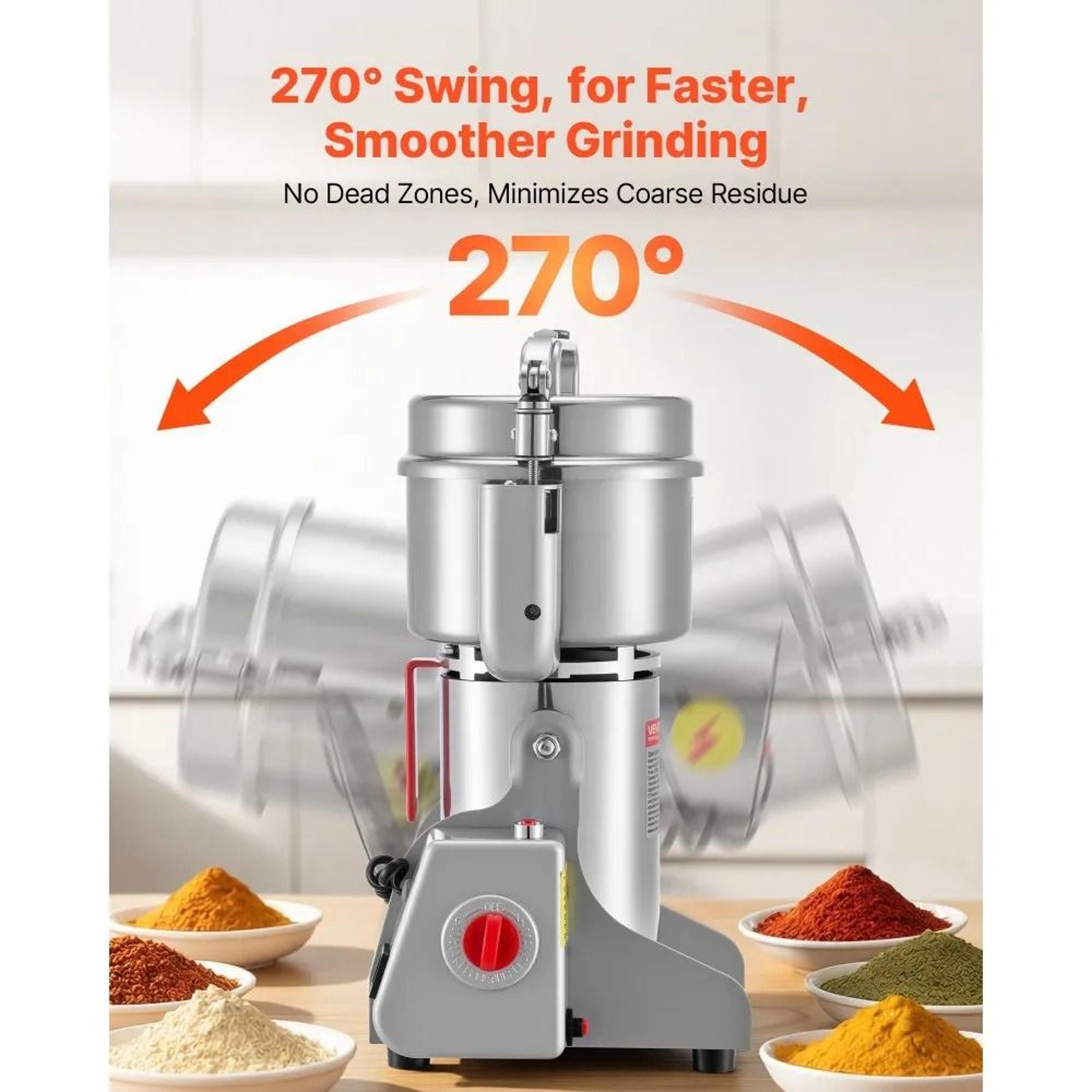 750g Electric Grain Mill Grinder High Speed Spice And Coffee Powder Machine 3
