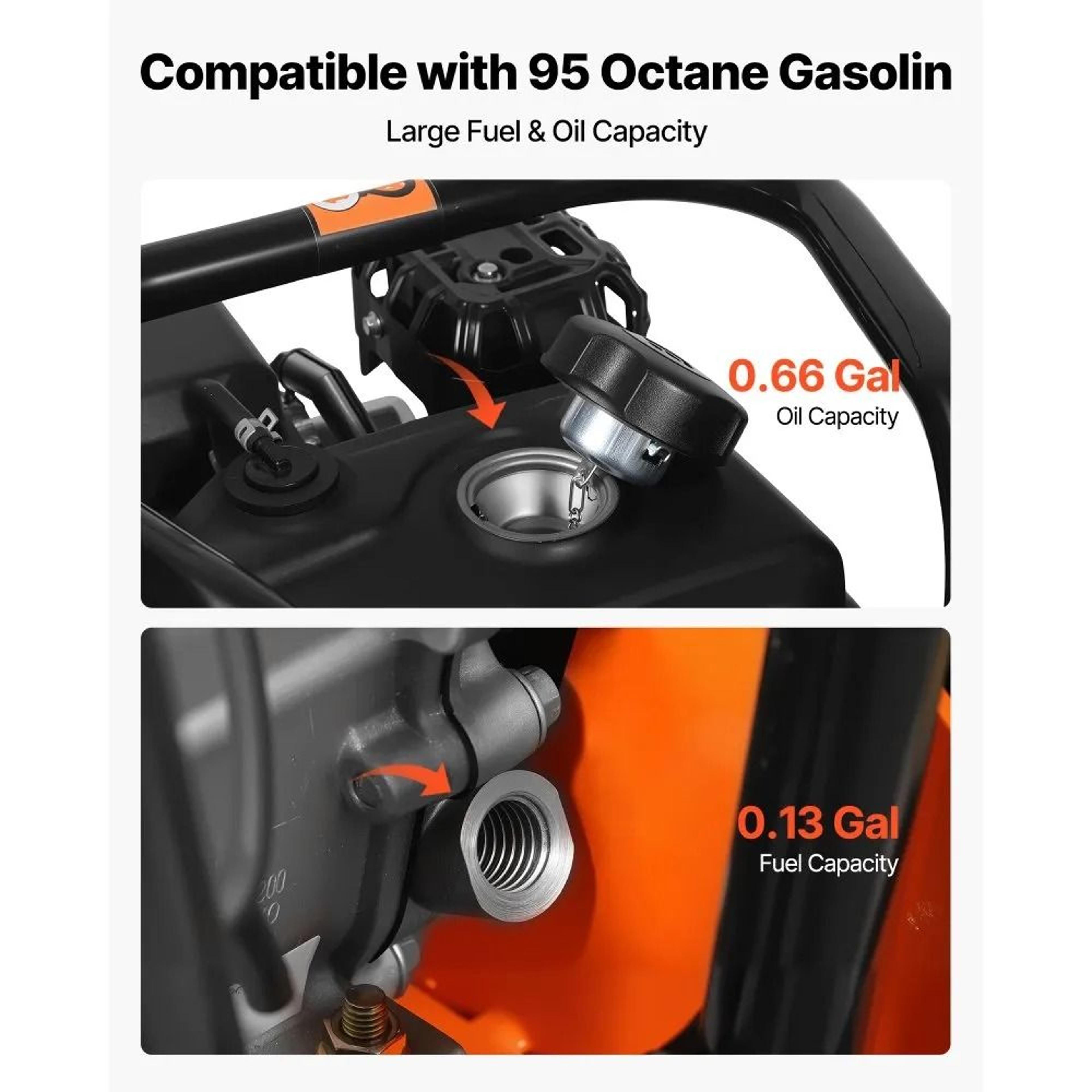 Plate Compactor 65HP Gas Powered Vibrating Ground Rammer For Soil Asphalt Pavers 3