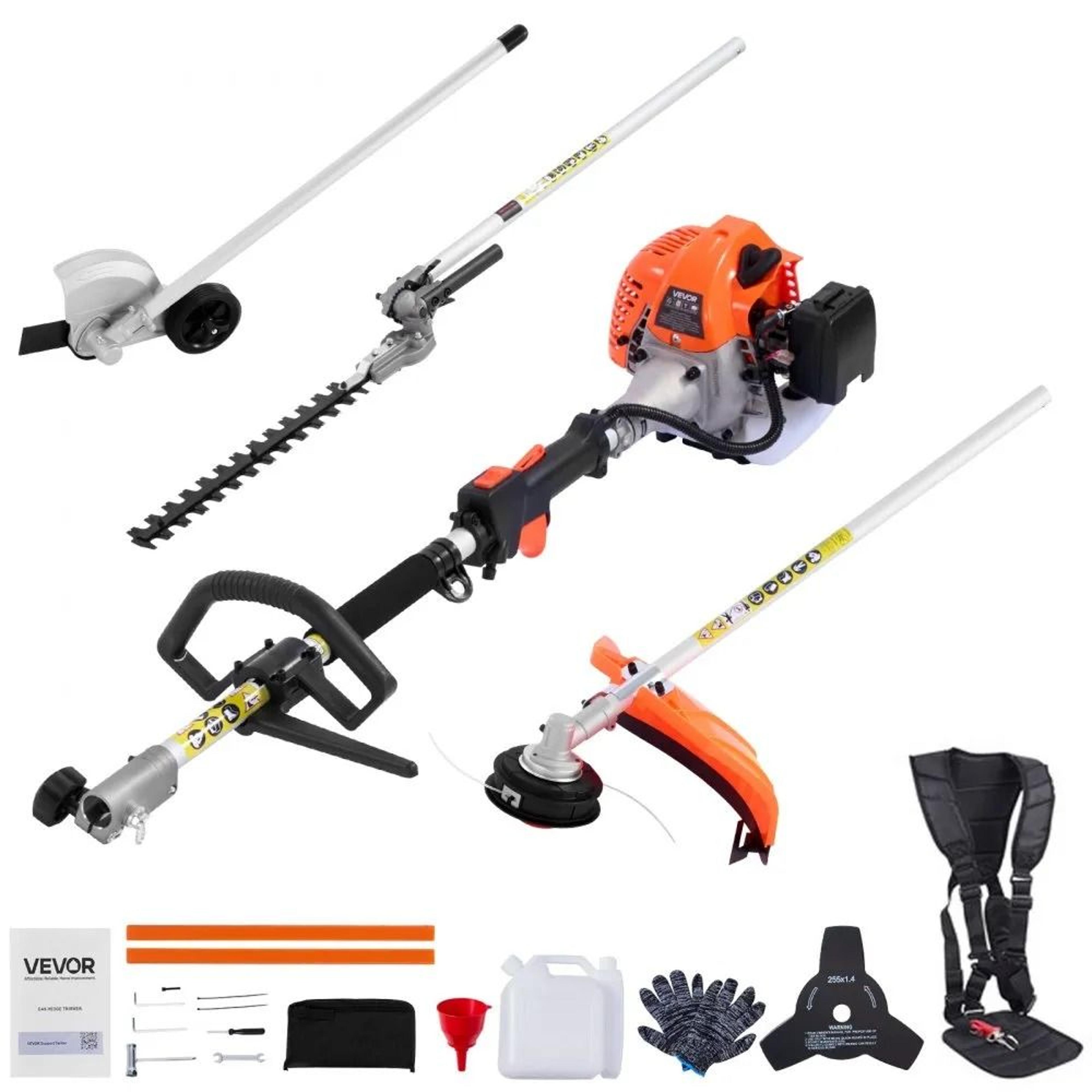 4 in 1 gas hedge trimmer 26cc power tool for yard care