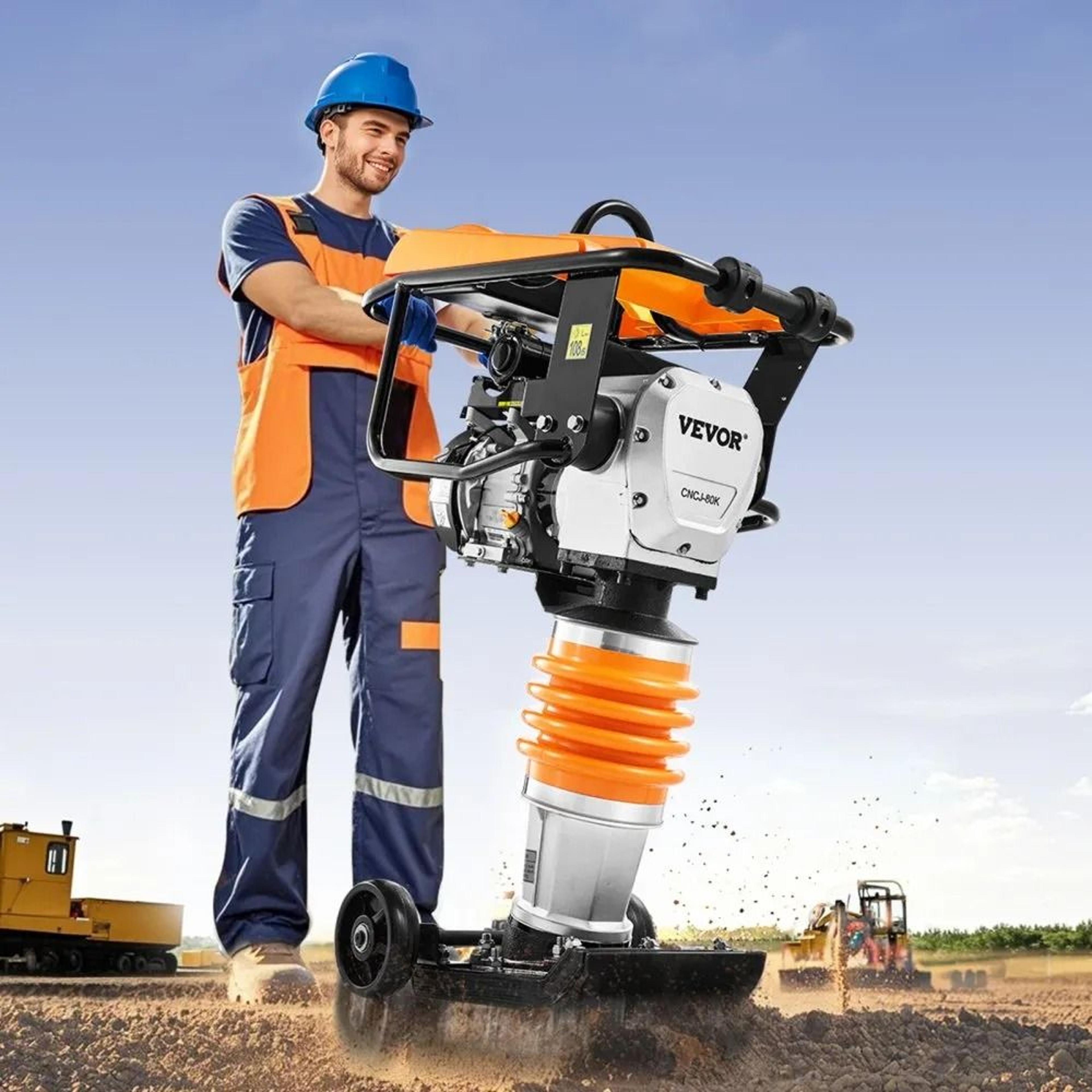 Jumping Jack Compactor Vibratory Rammer For Soil And Foundation Work 6