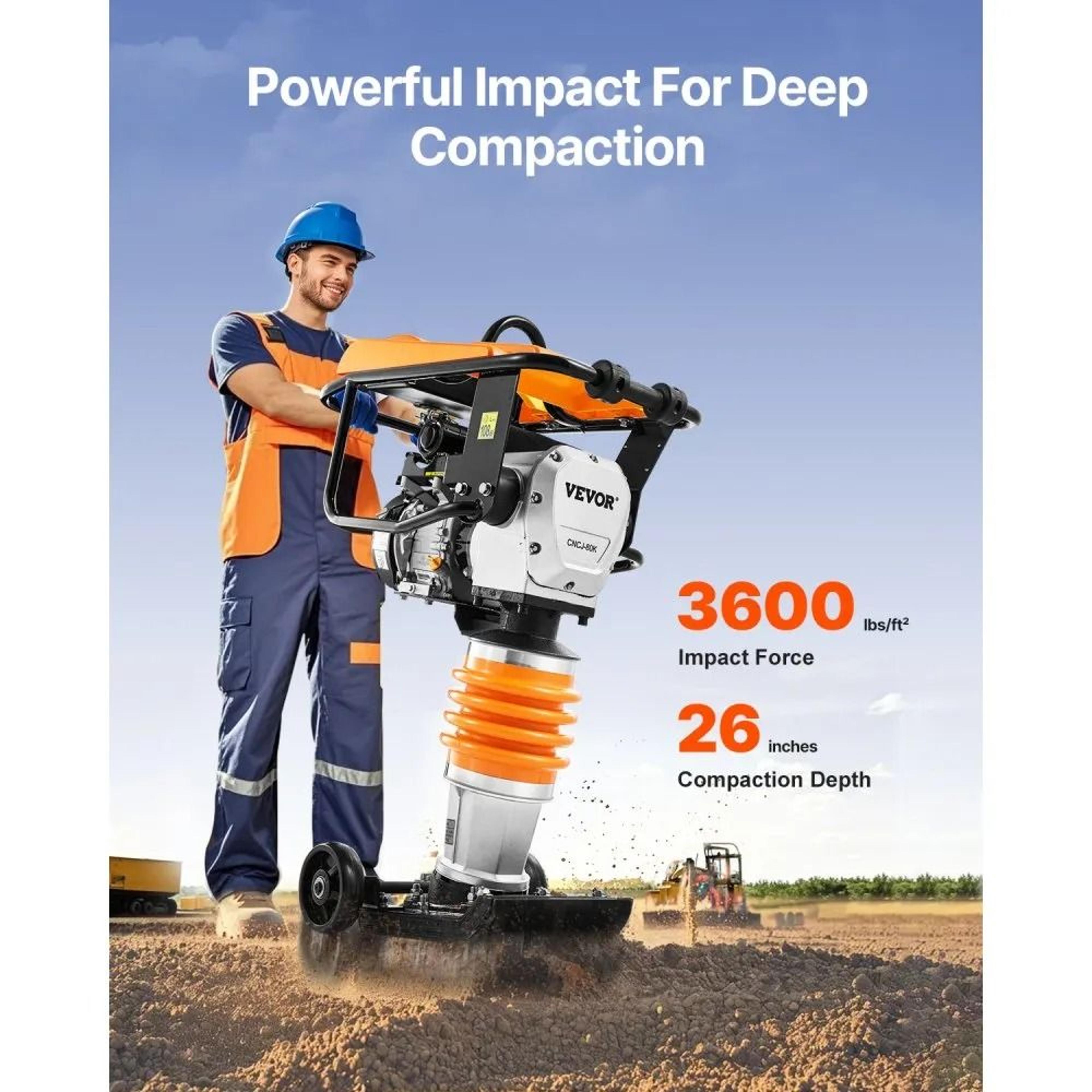 Jumping Jack Compactor Vibratory Rammer For Soil And Foundation Work 1