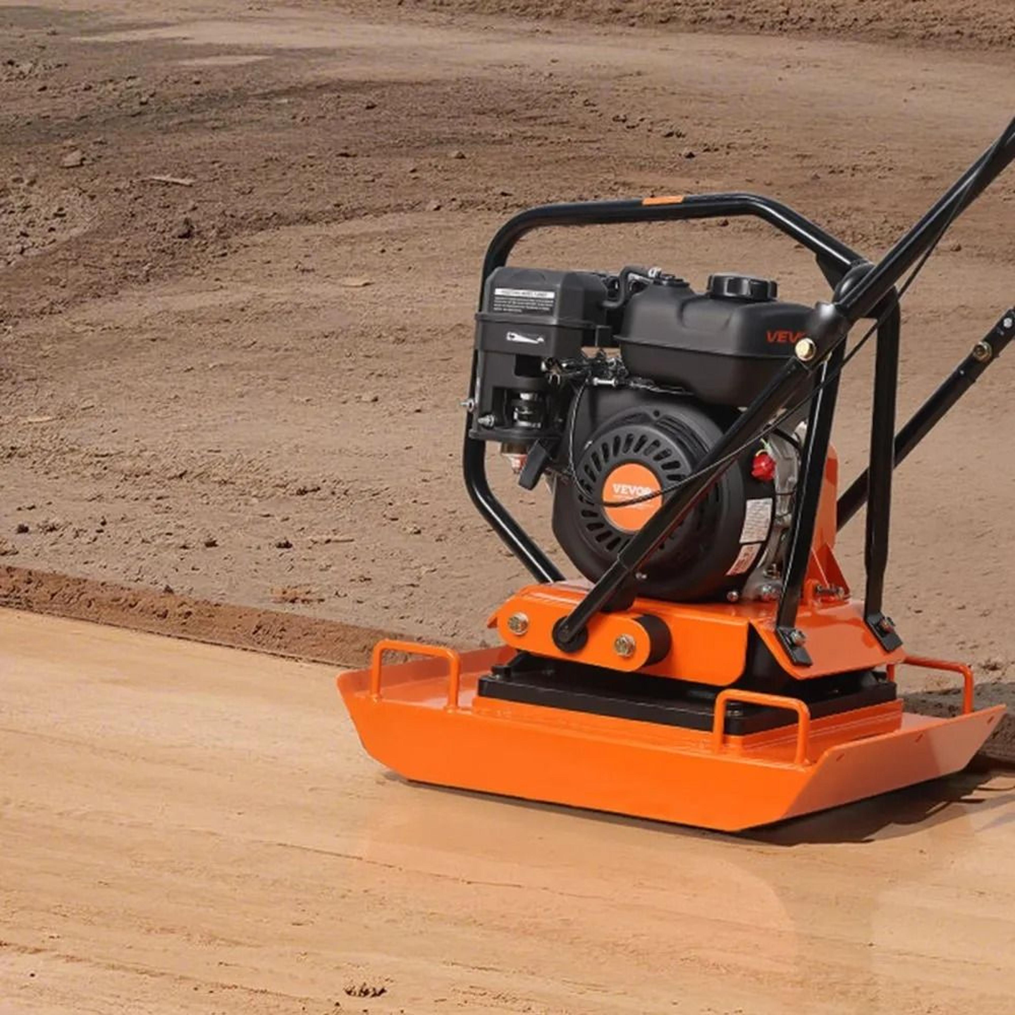 Plate Compactor 7HP Gas Powered Ground Rammer For Soil Asphalt Pavers 6