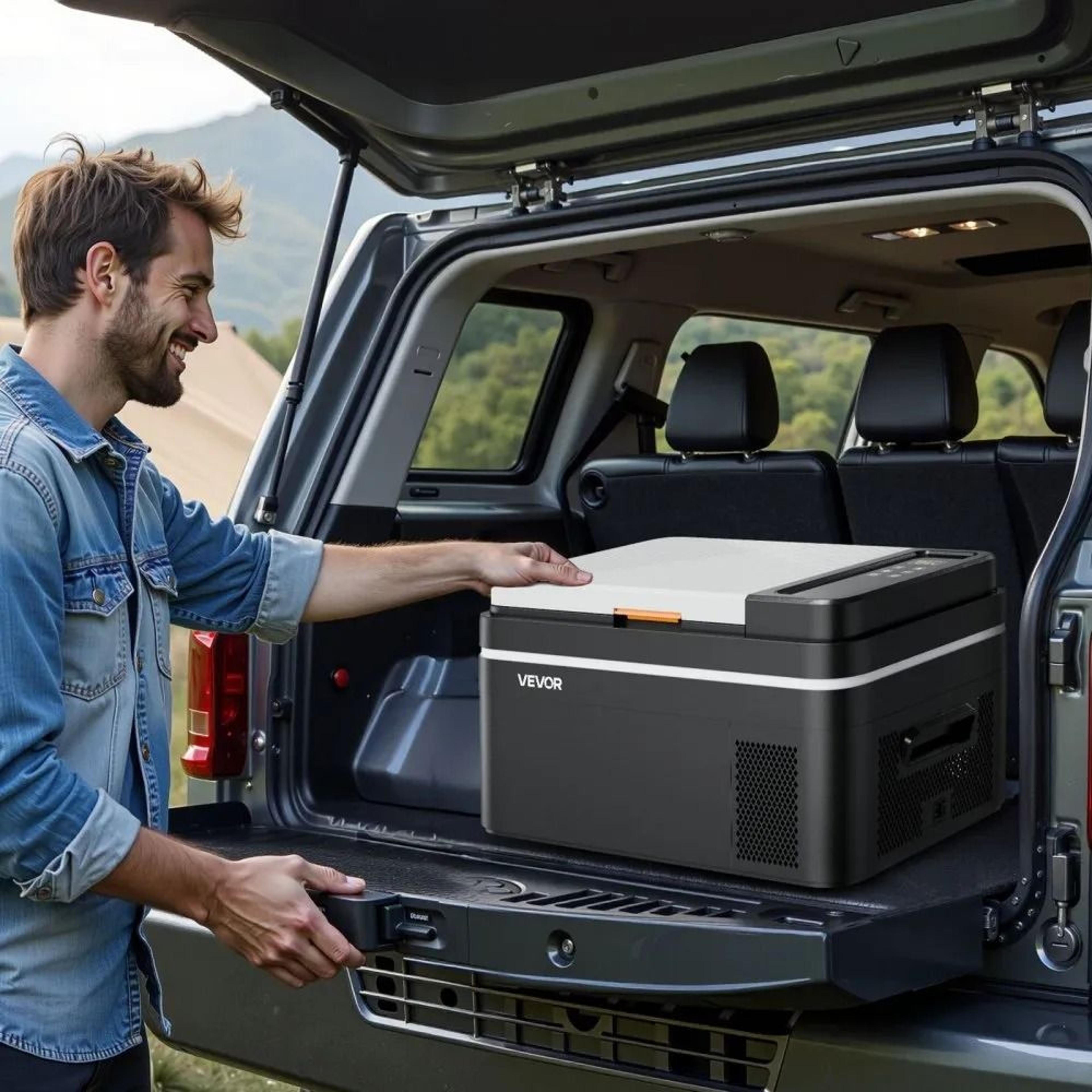 23 QT Portable Car Refrigerator With APP Control Compressor Freezer 6