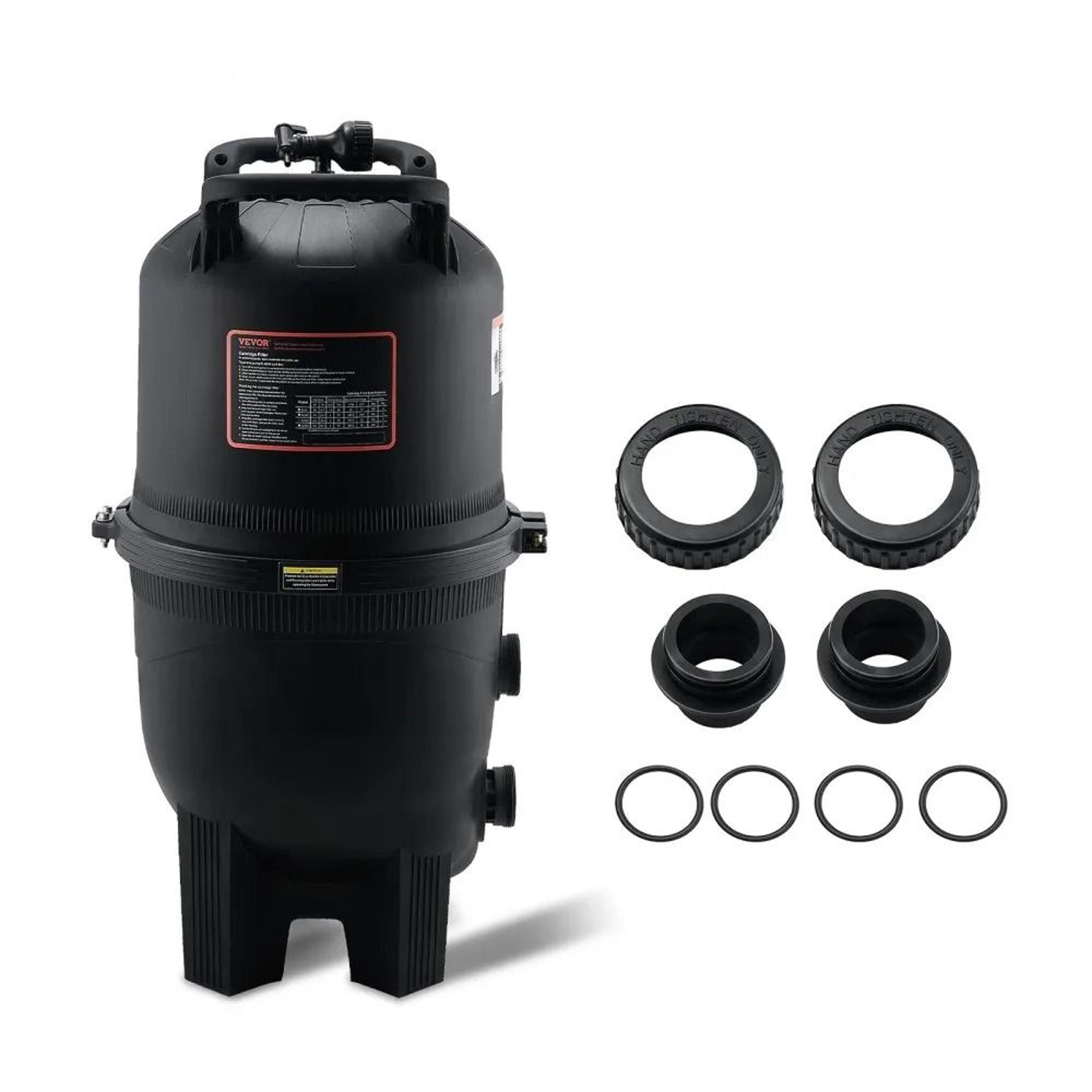 425 sq ft cartridge pool filter system for crystal clear water