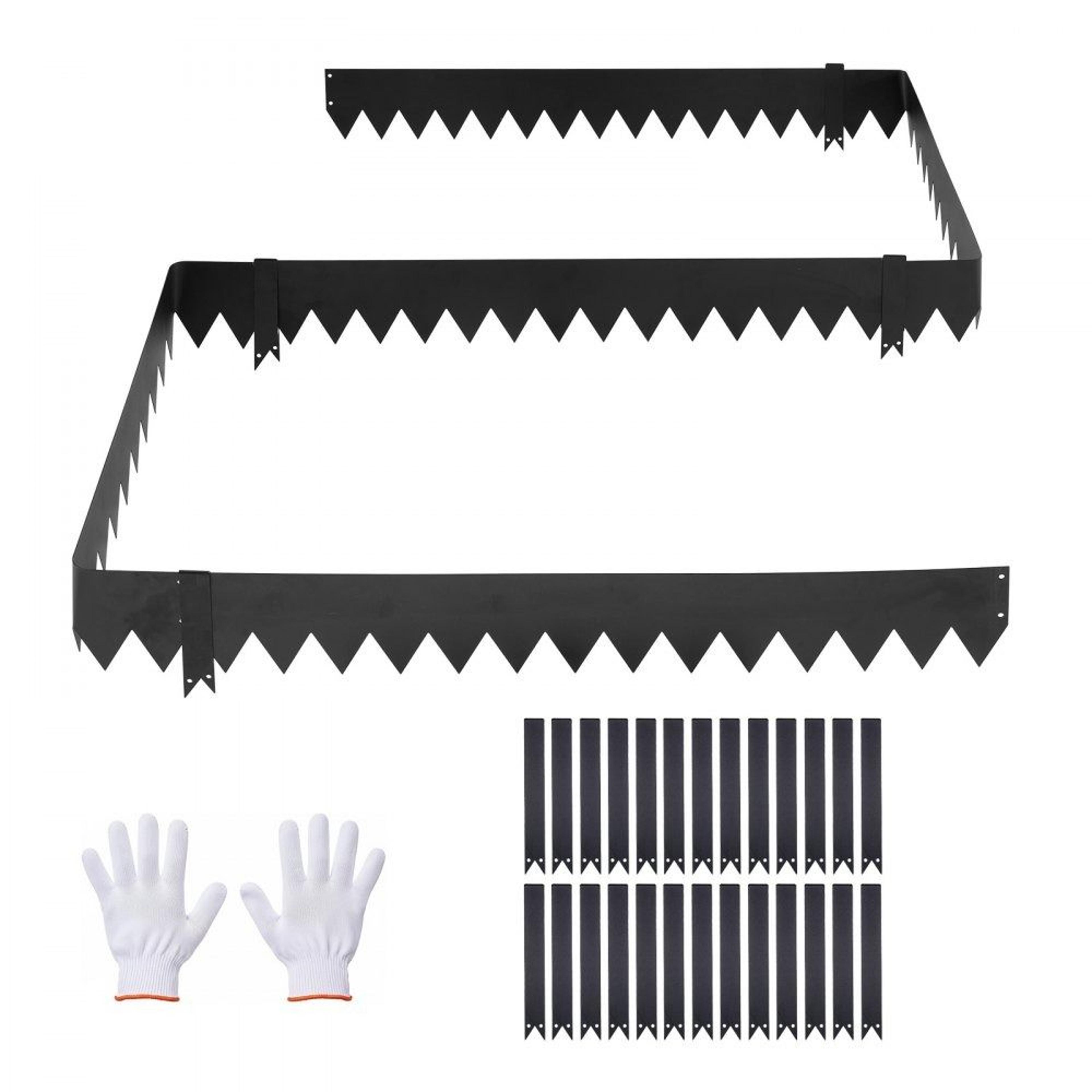 galvanized steel landscape edging 24 pack heavy duty garden border