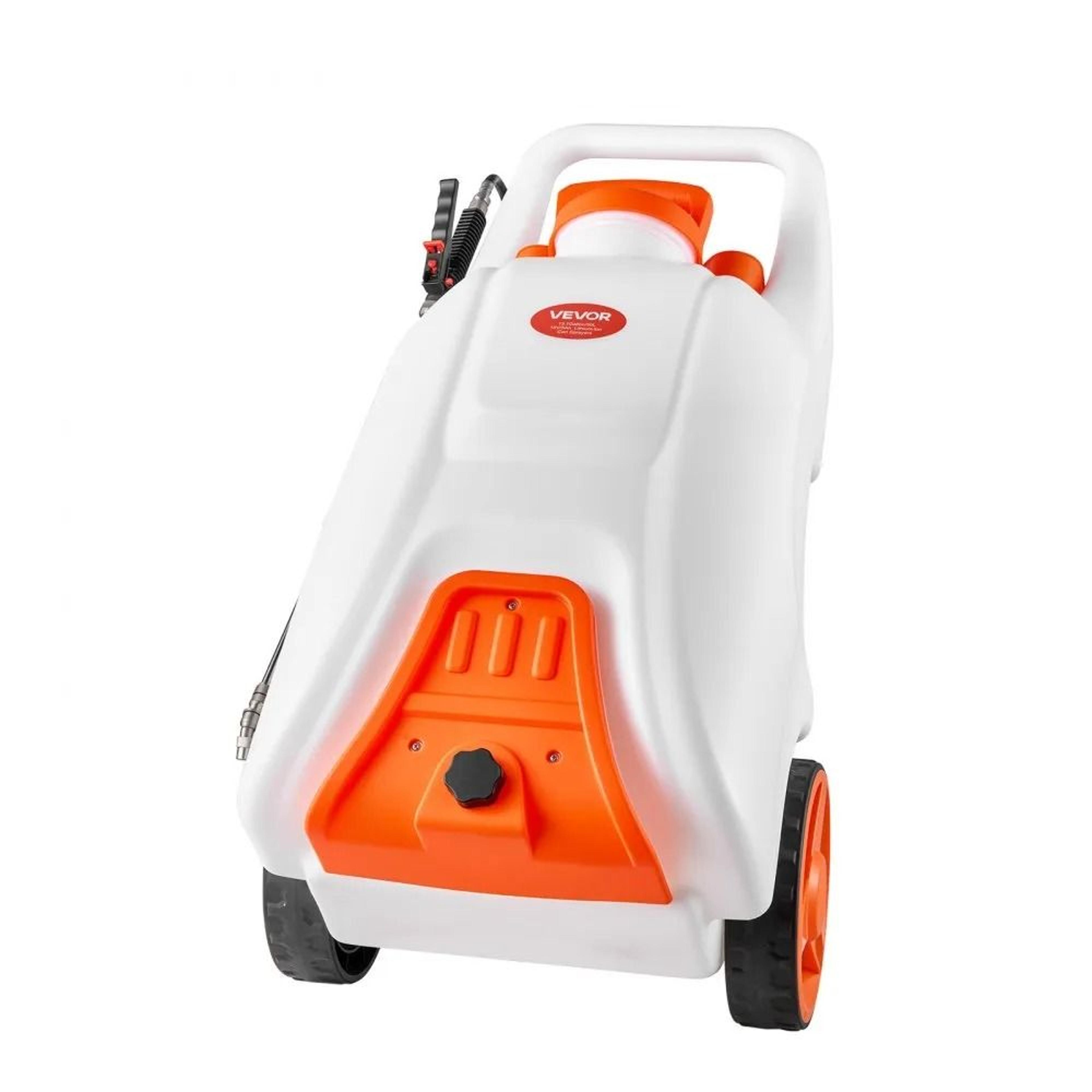 13.1 gallon battery powered sprayer with cart electric weed sprayer