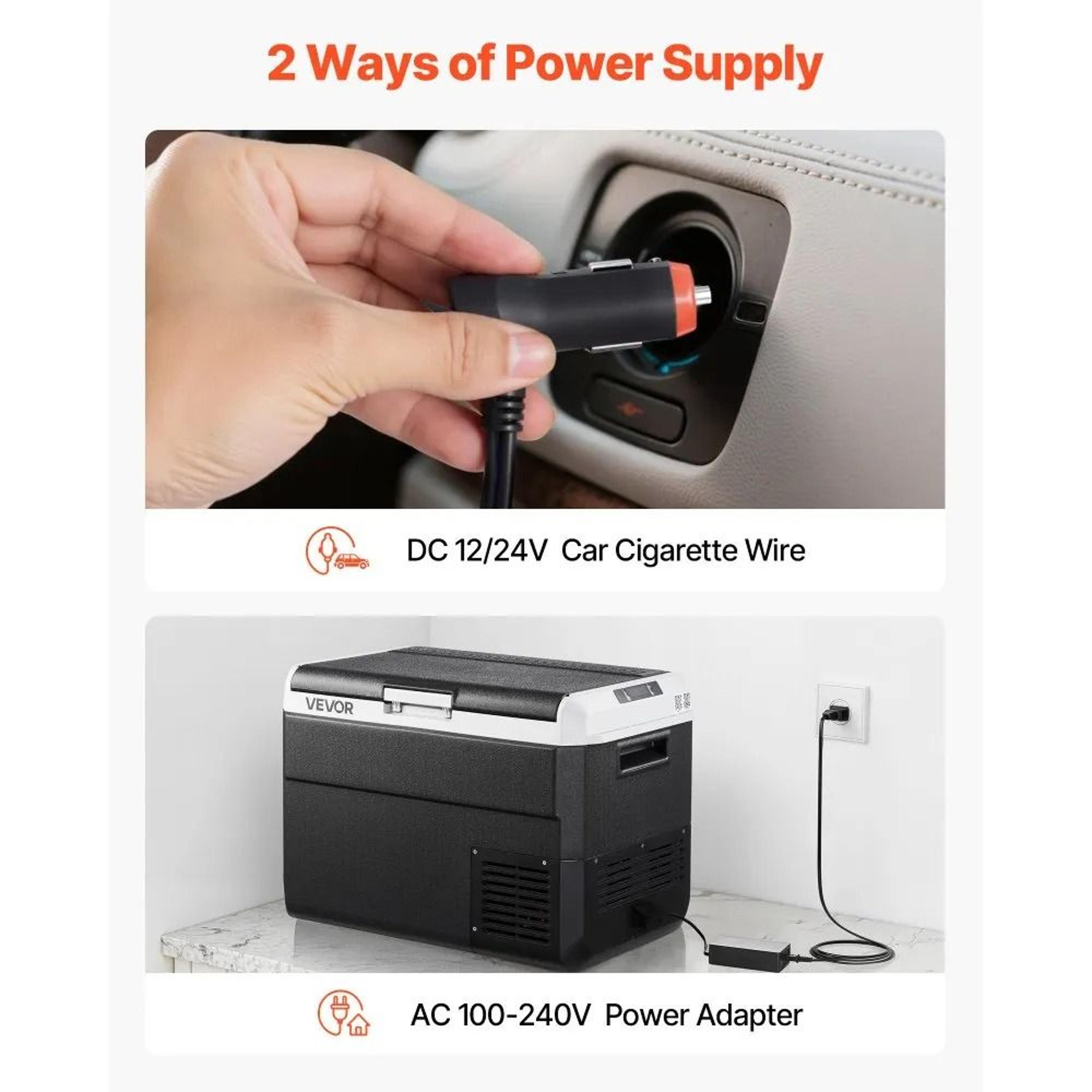 528QT 12V Car Refrigerator Portable Freezer For Camping Travel RV 3