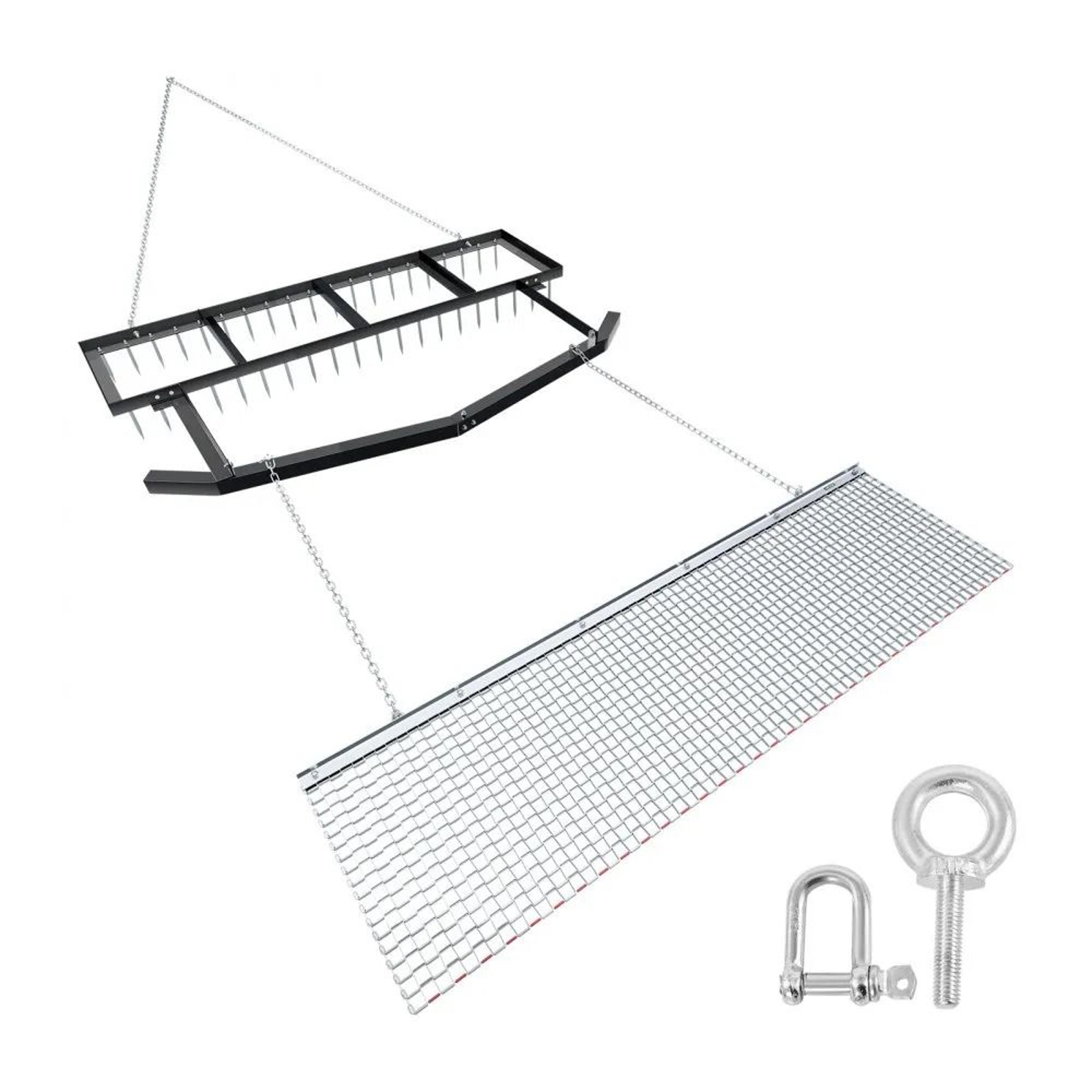 6 ft drag harrow tow behind driveway grader lawn leveling rake