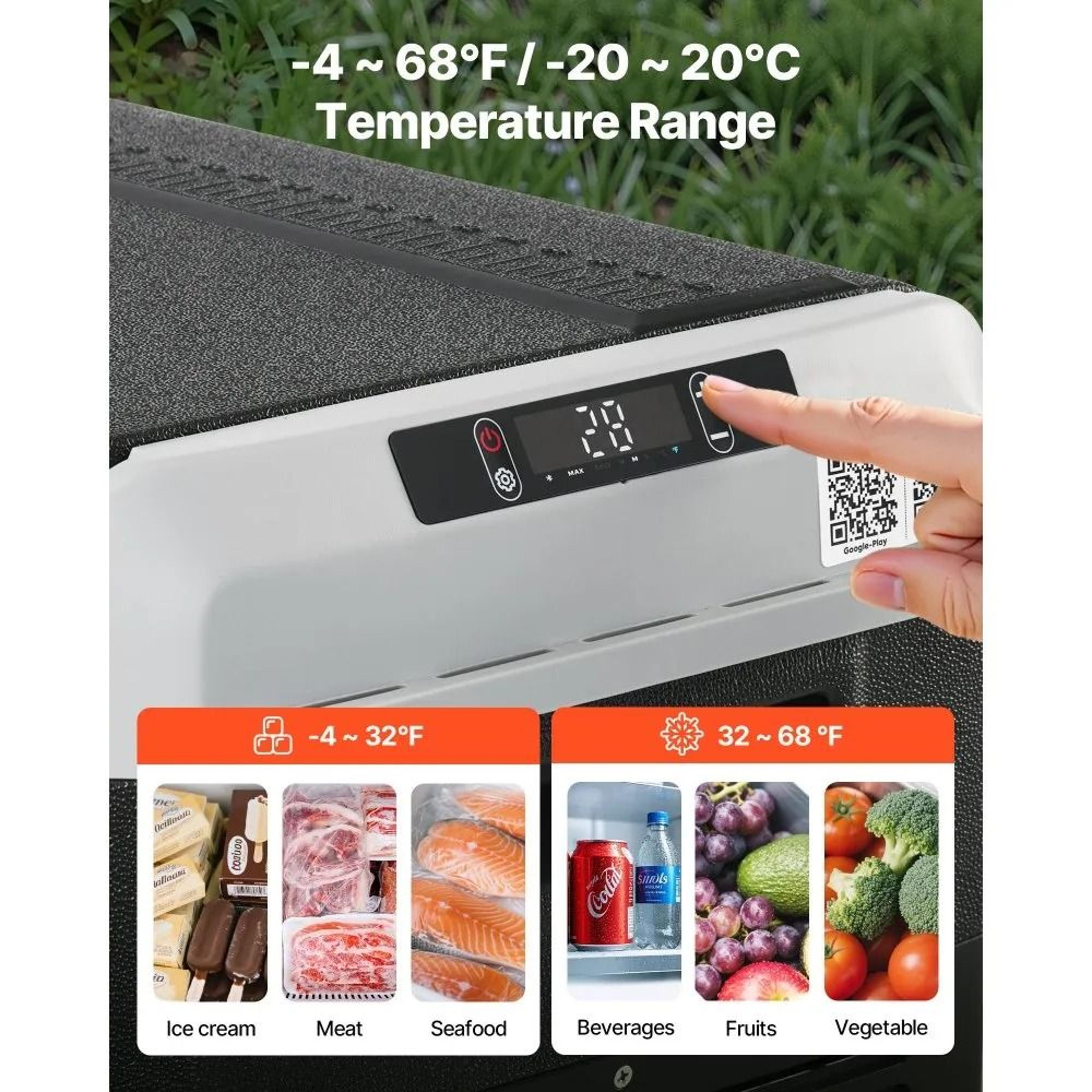 423QT 12V Car Refrigerator Portable Freezer For Camping Travel And RV 2