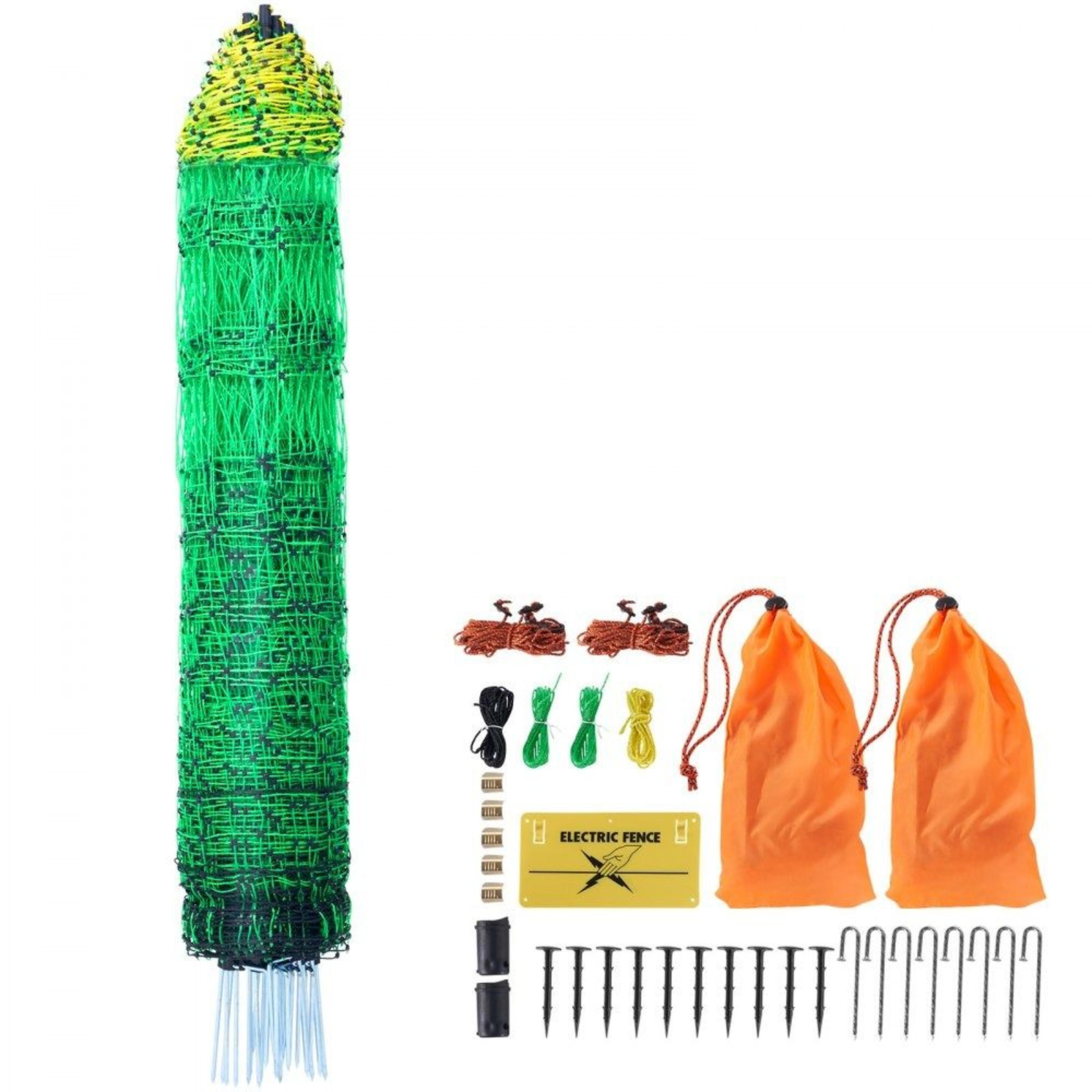 48 x 168 ft electric poultry netting portable chicken fence with double spike posts
