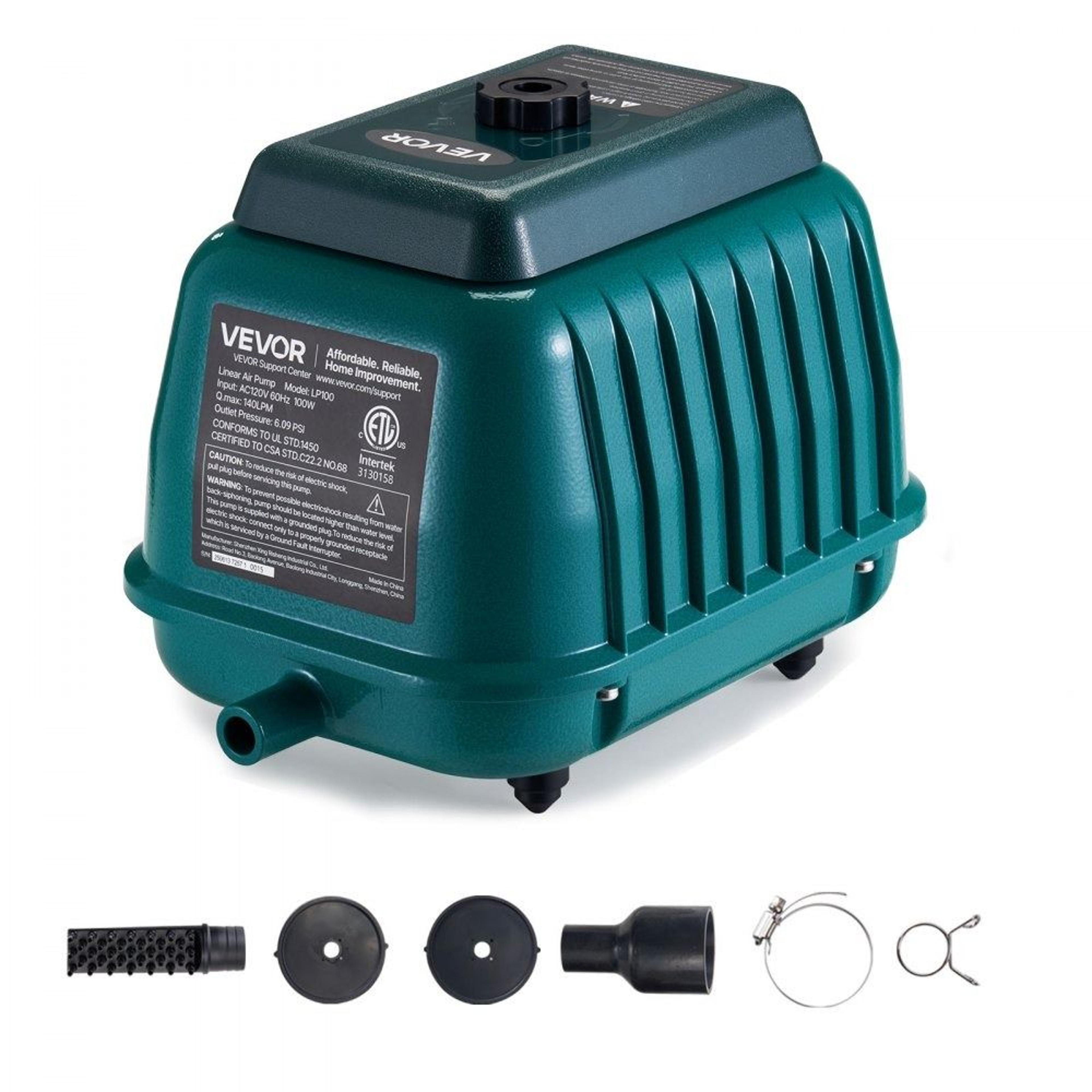 2219 gph linear air pump septic aerator and pond aeration pump