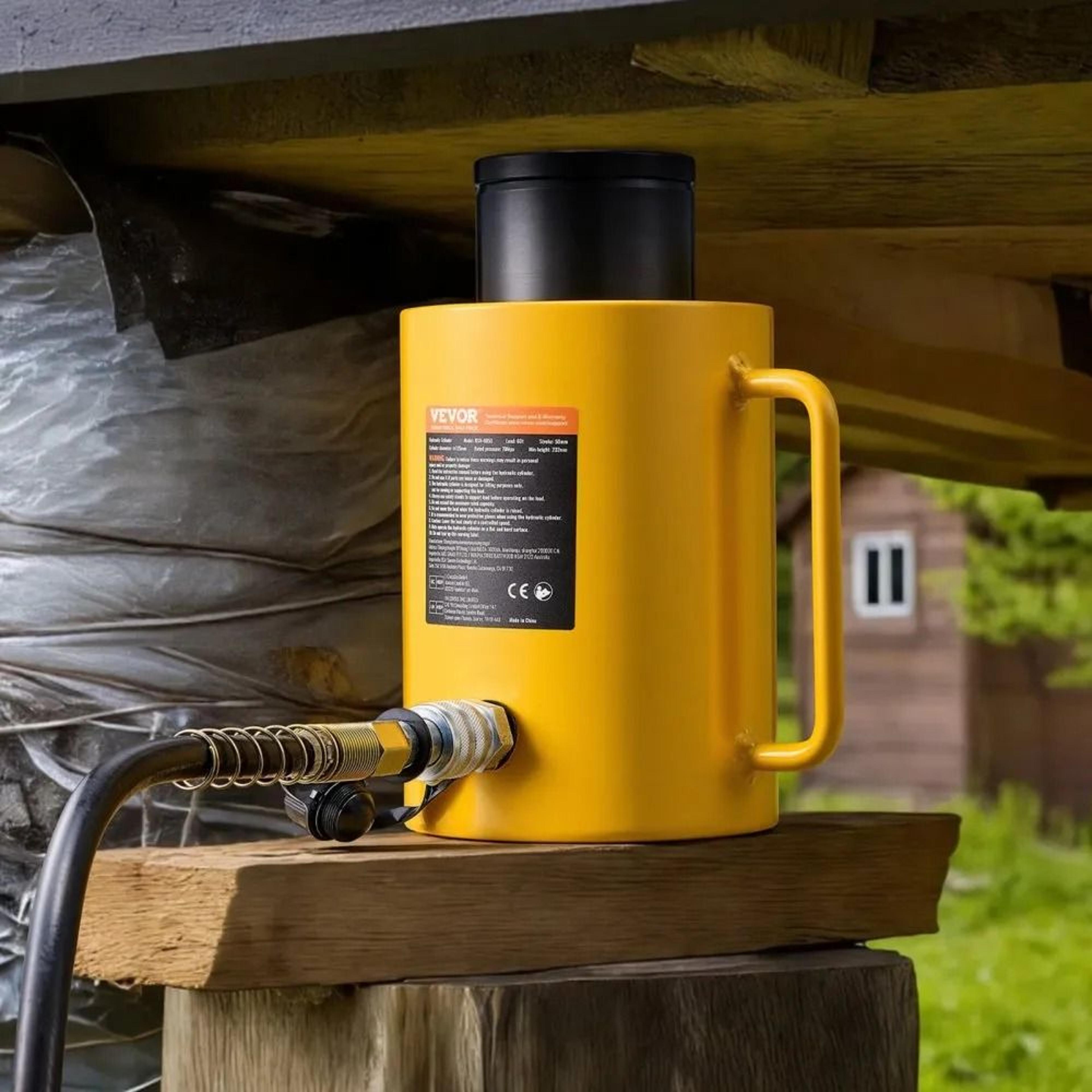 60 Ton Hollow Hydraulic Cylinder Jack With 2 Inch Stroke 7
