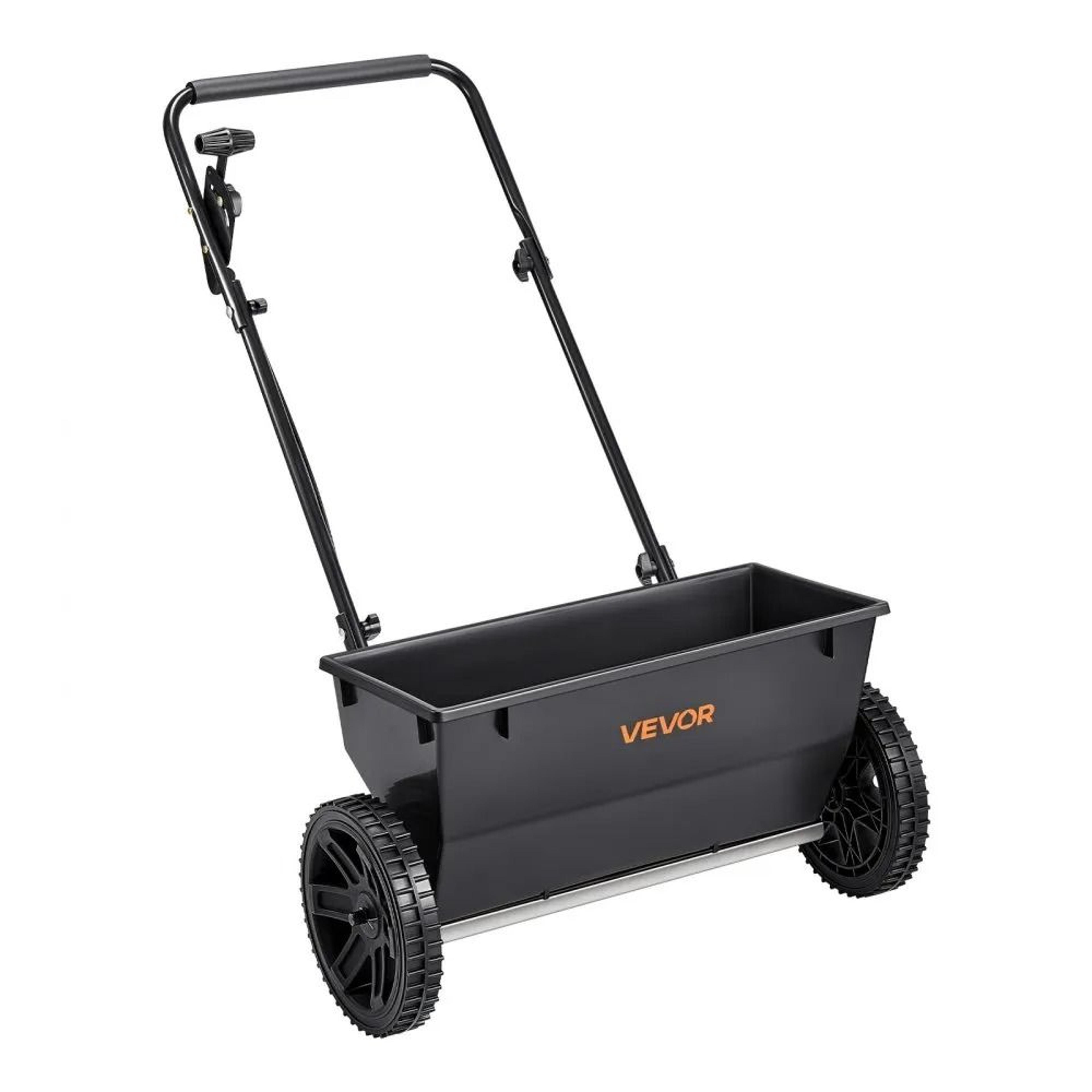 walk behind push spreader 50lb lawn fertilizer seed spreader