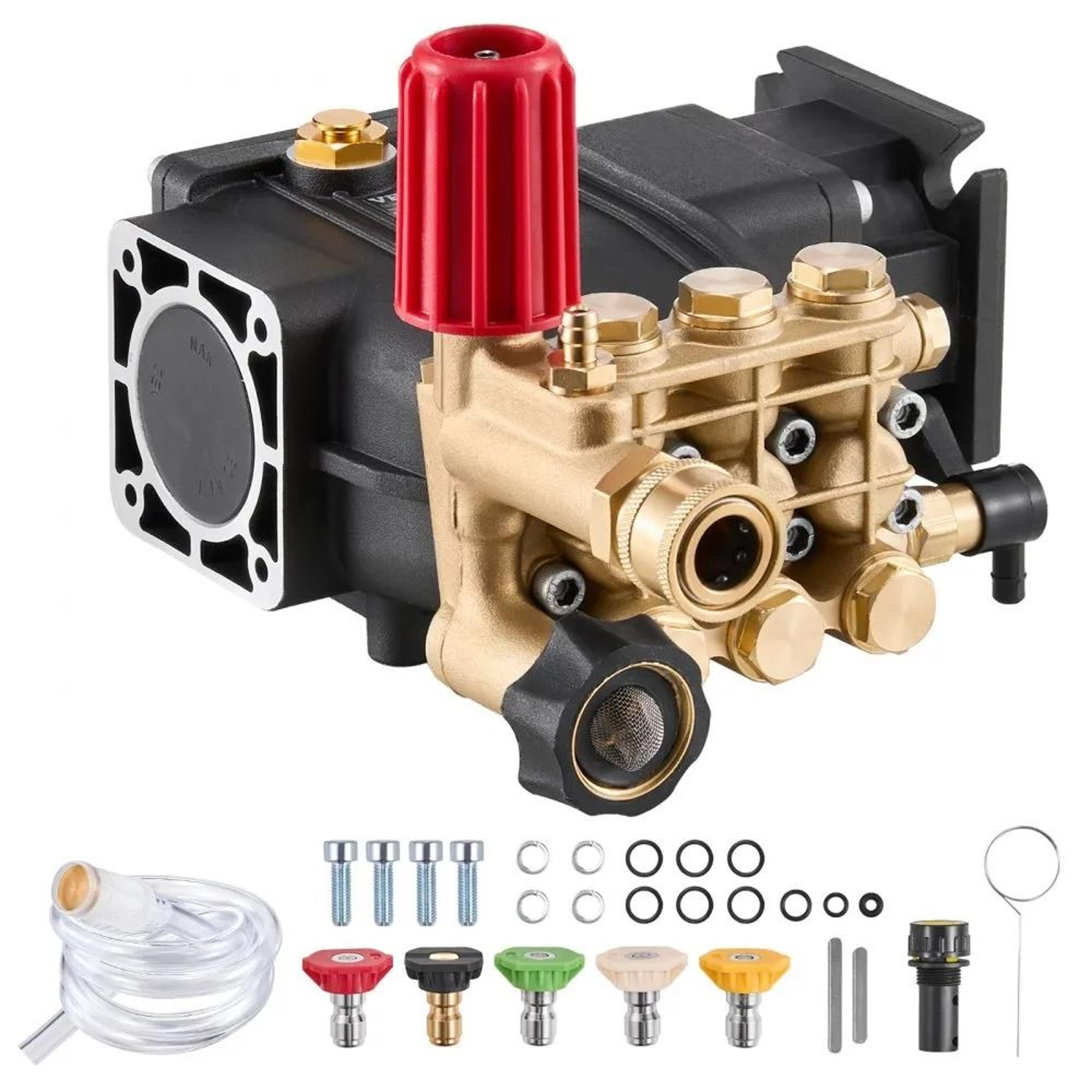 pressure washer pump 3300 psi 2.5 gpm triplex plunger replacement pump kit