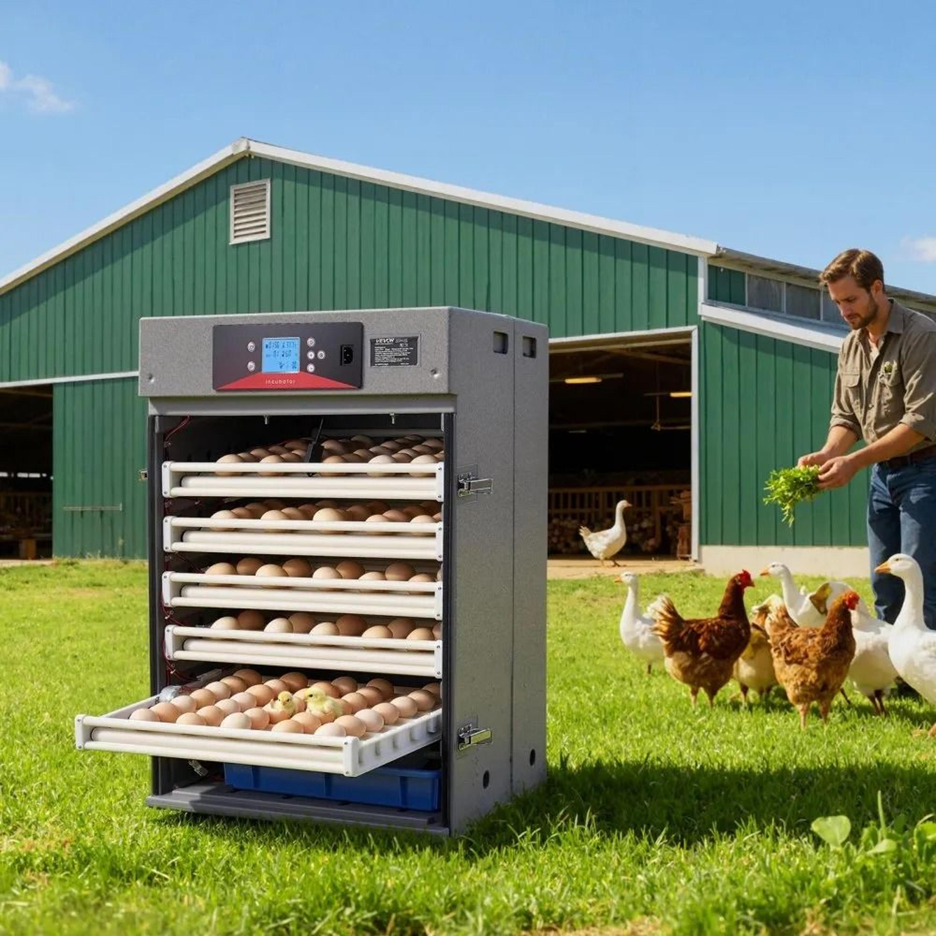 400 Egg Incubator Cabinet With Automatic Turning Temperature And Humidity Control 6