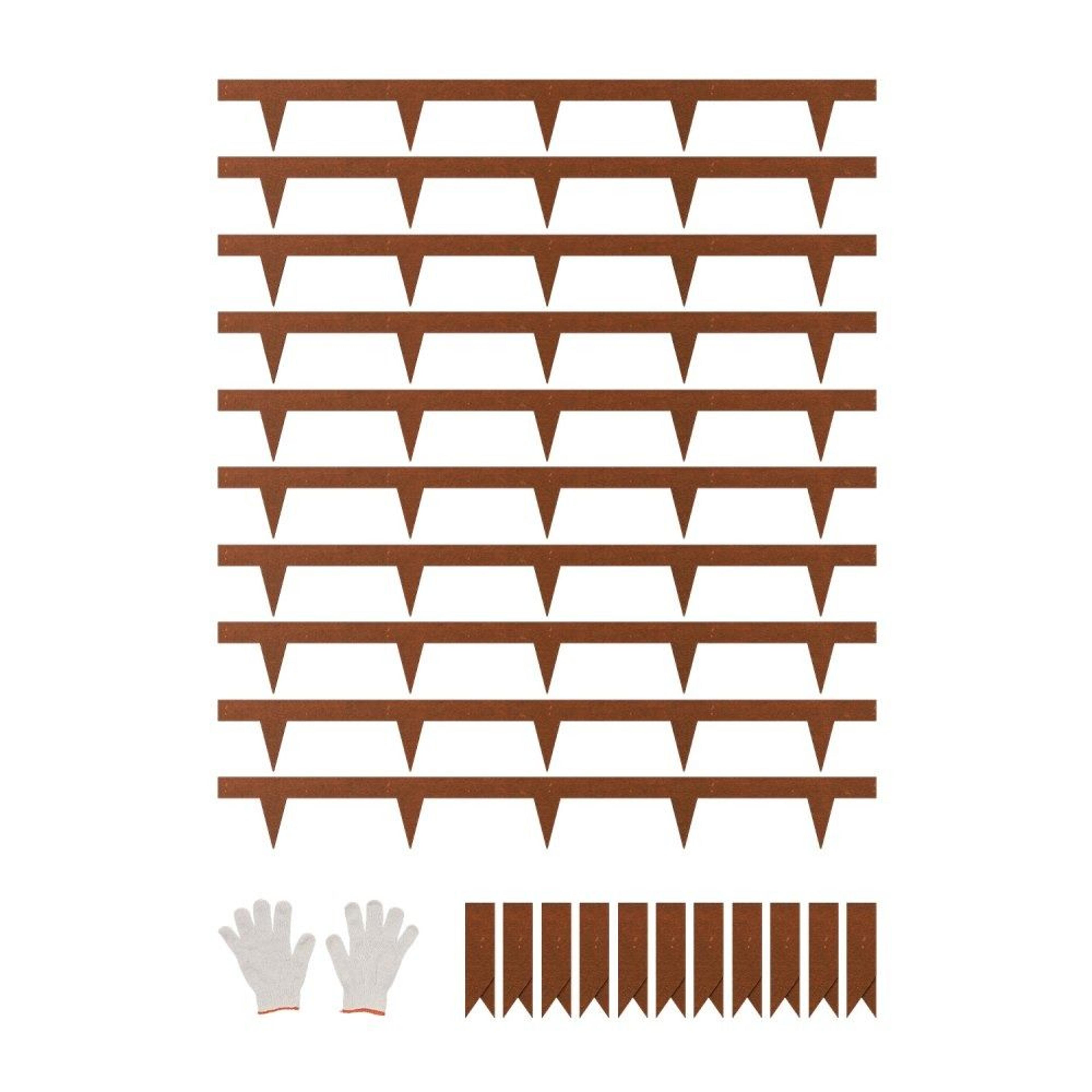 steel landscape edging 10 pack weather resistant metal garden border