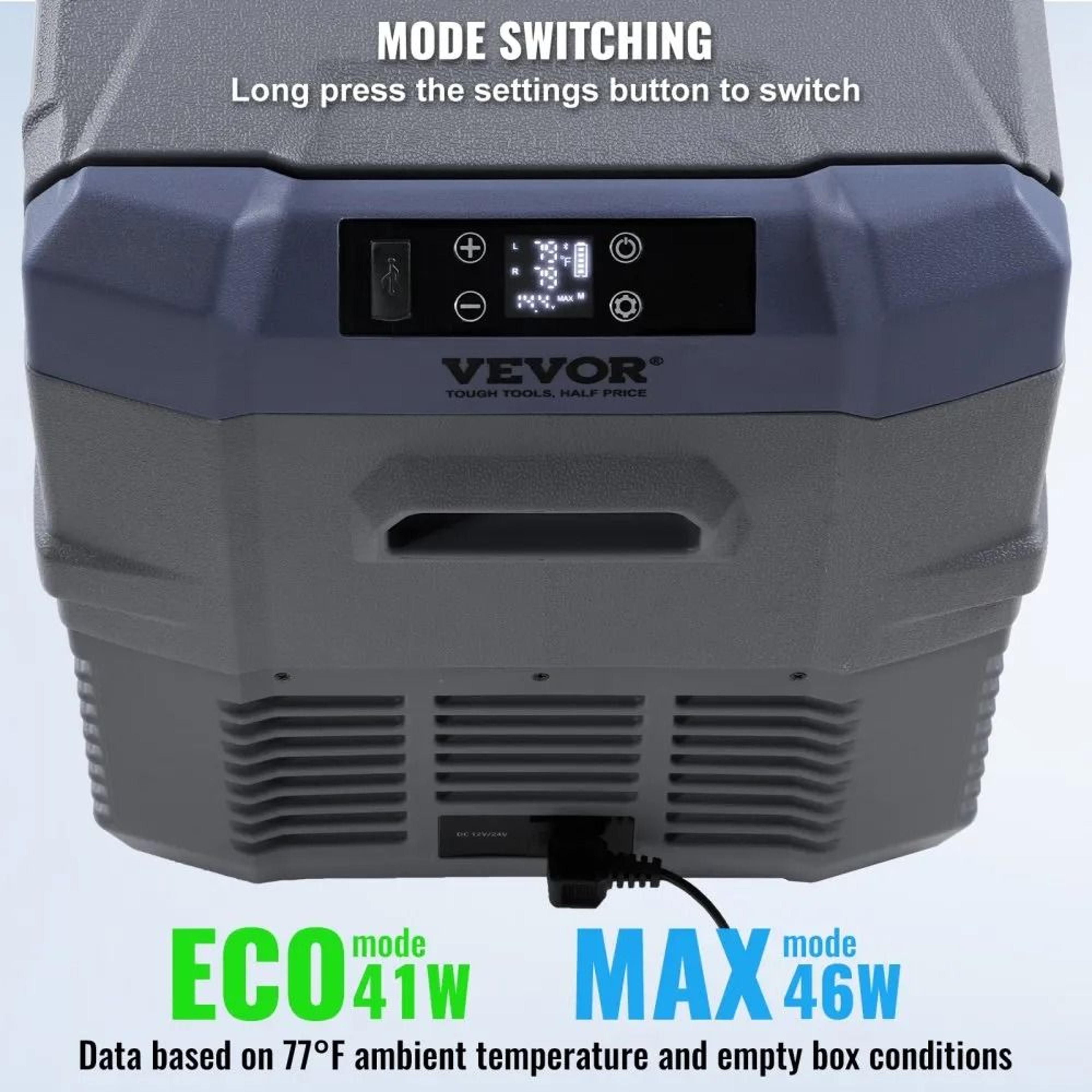 32L Portable Car Refrigerator Freezer Dual Zone Compressor Cooler 1