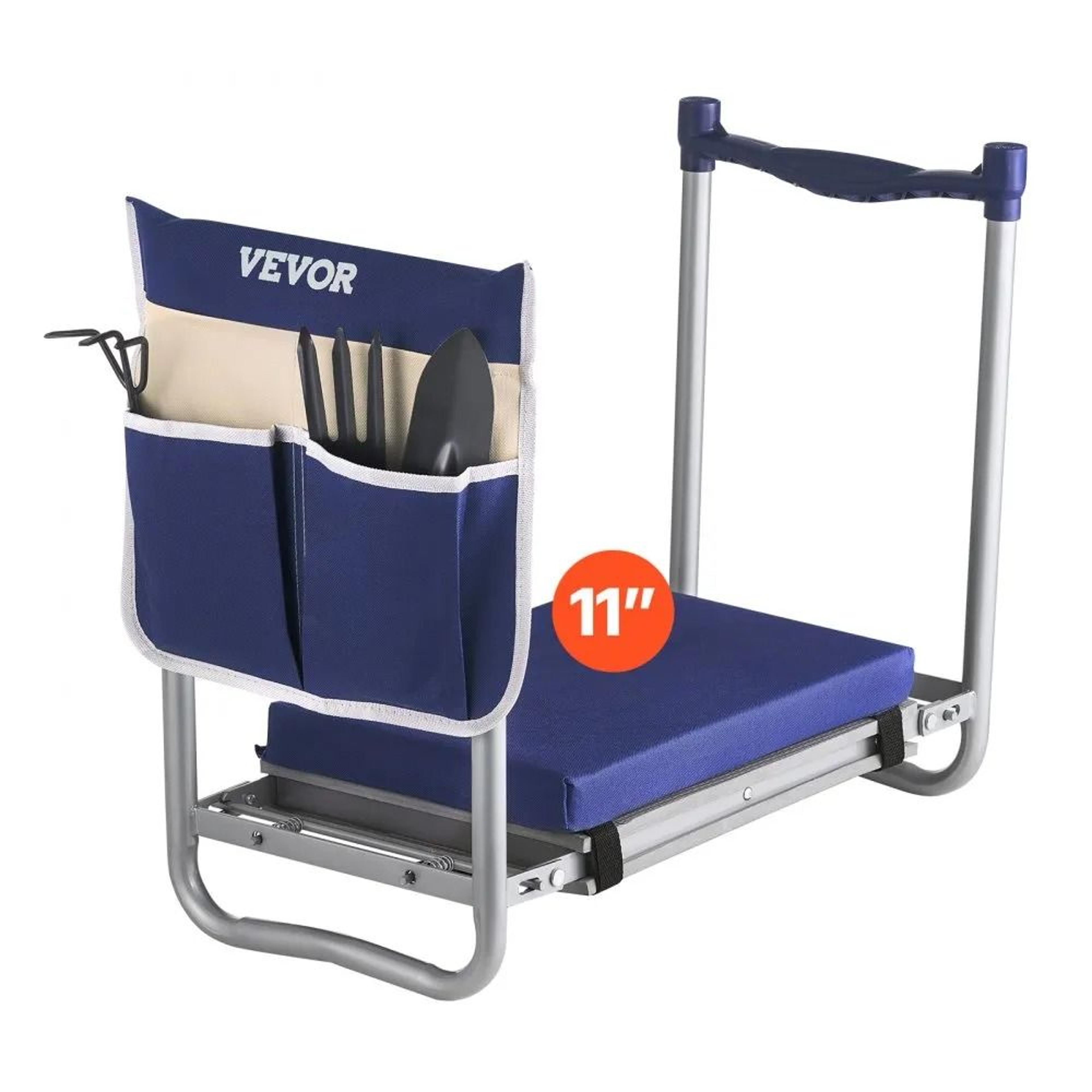 heavy duty garden kneeler and seat with thick eva pad tool bag