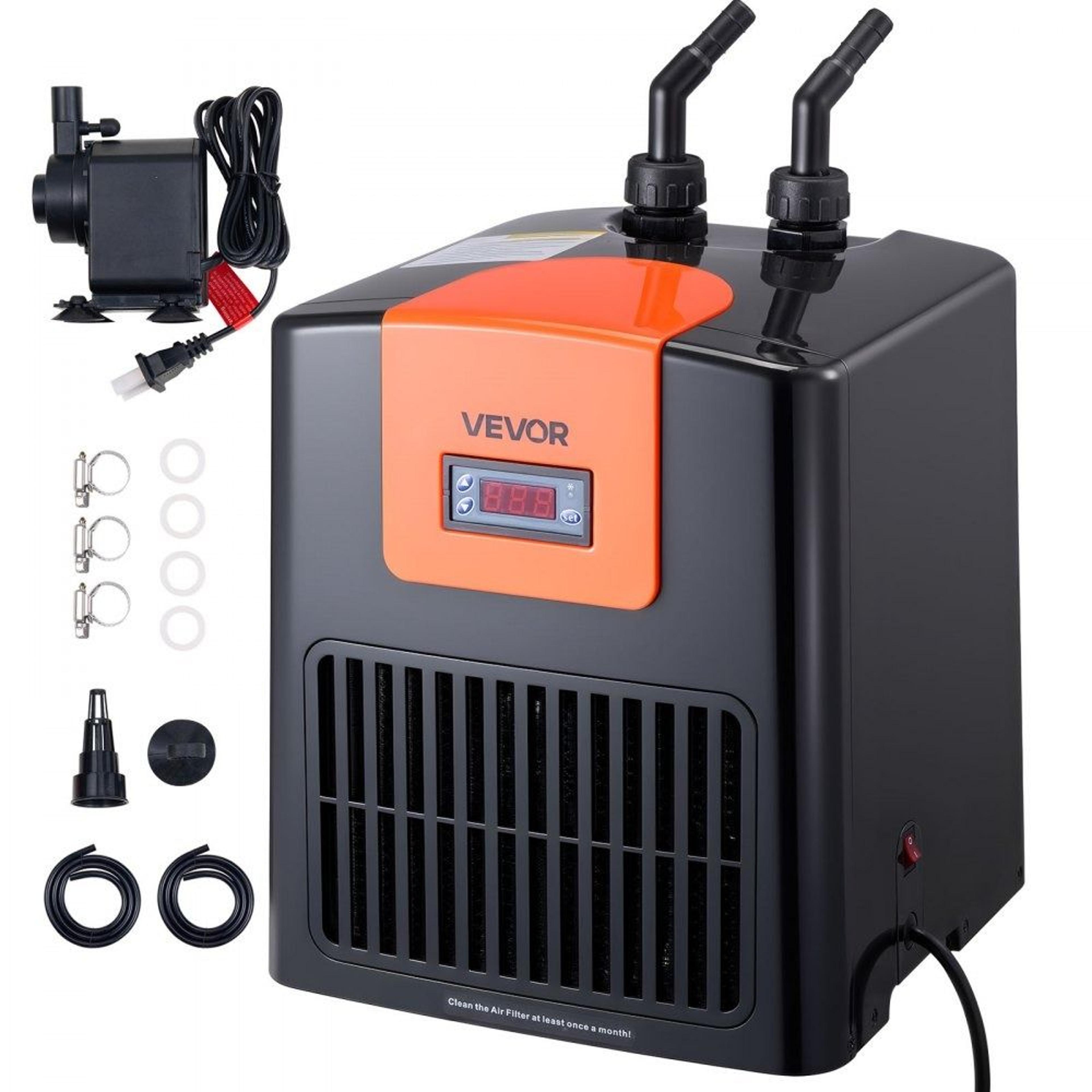 aquarium chiller 52 gallon 1/10 hp water cooler for fish tanks hydroponics and coral reefs